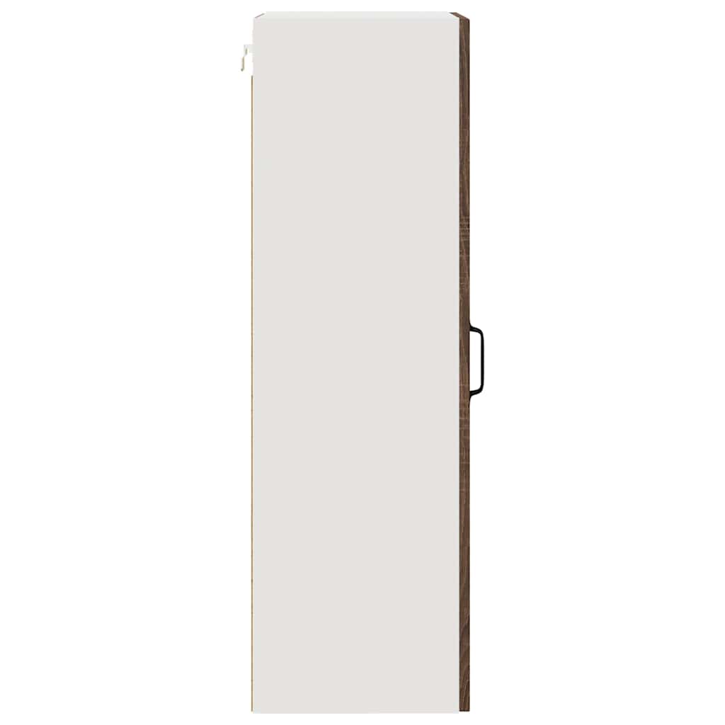 Küchenwandschrank mit Regal Braun Eichen-Optik 40 x 31 x 100 cm