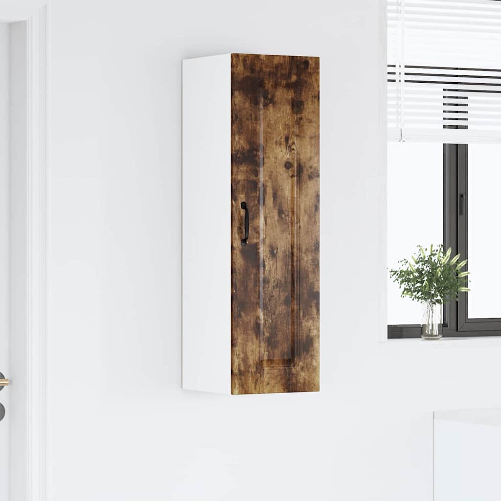 Küchenhängeschrank mit Regal Geräucherte Eiche 30 x 31 x 100 cm