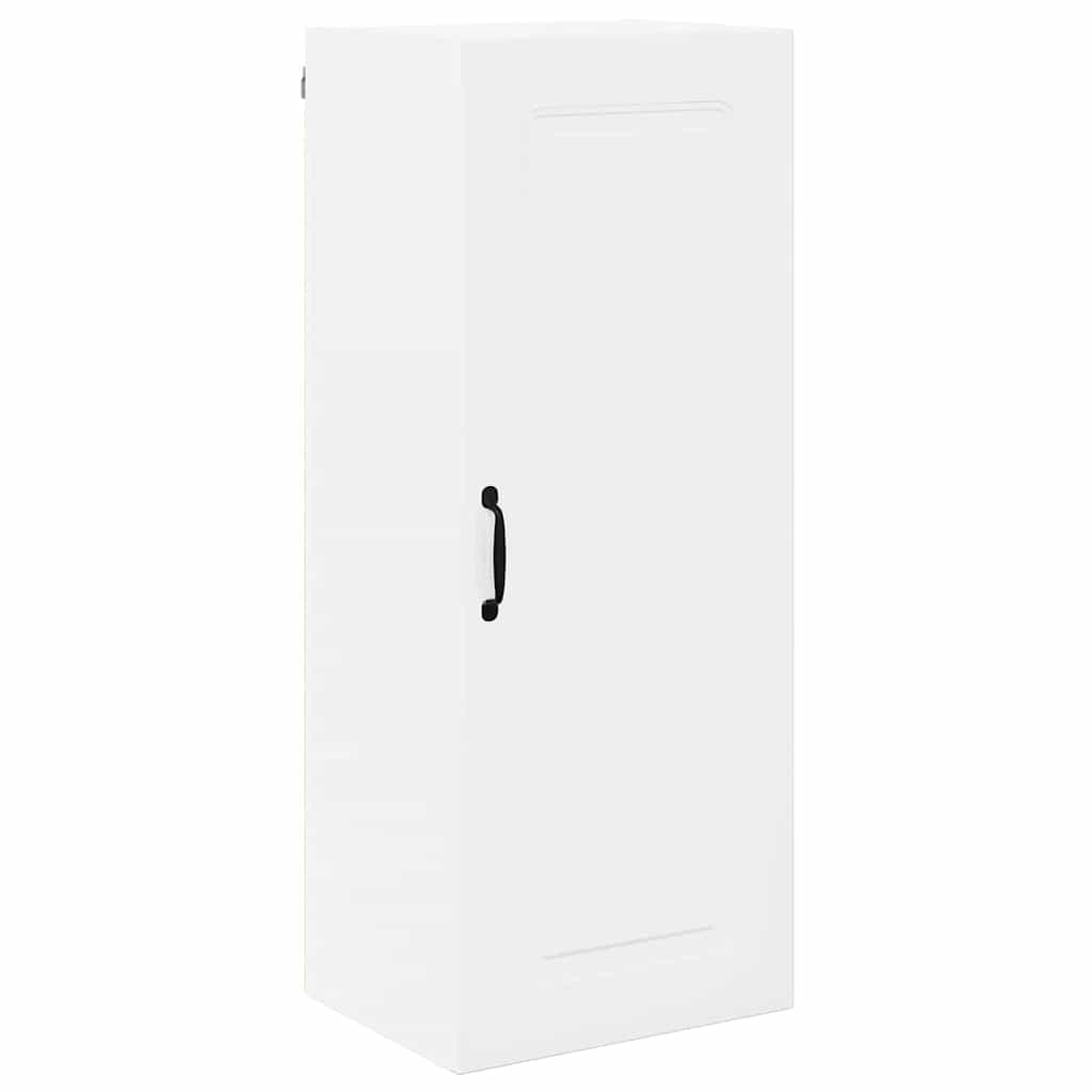 Küchenhängeschrank mit Regal Hochglanz Weiß 40 x 31 x 100 cm