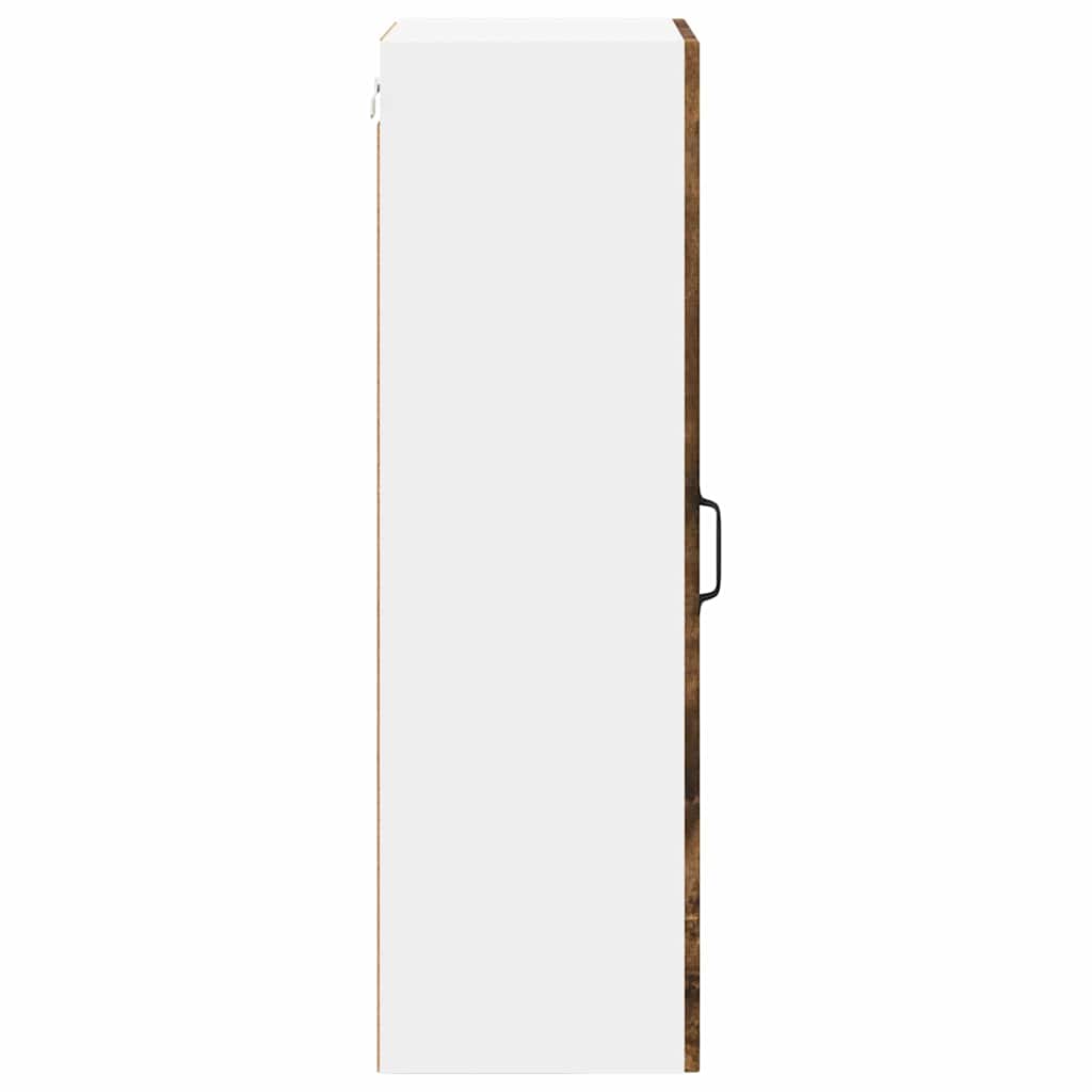 Küchenhängeschrank mit Regal Geräucherte Eiche 40 x 31 x 100 cm