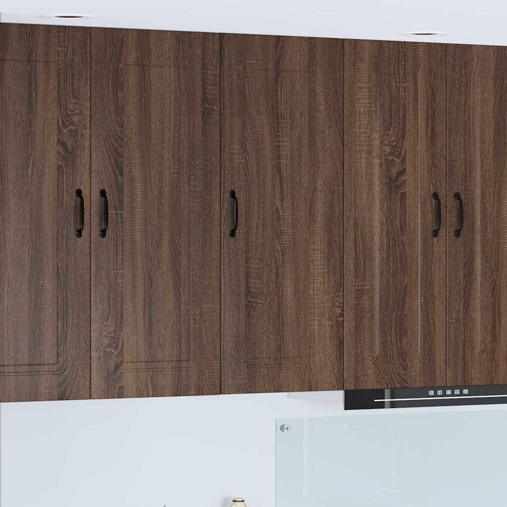 Küchenwandschrank mit Regal Braun Eichen-Optik 40 x 31 x 100 cm