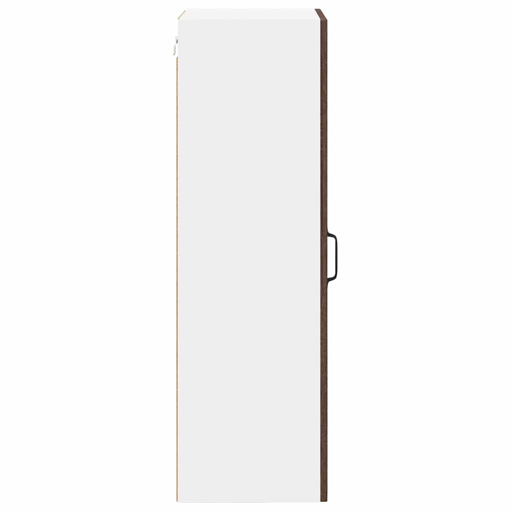 Küchenwandschrank mit Regal Braun Eichen-Optik 40 x 31 x 100 cm