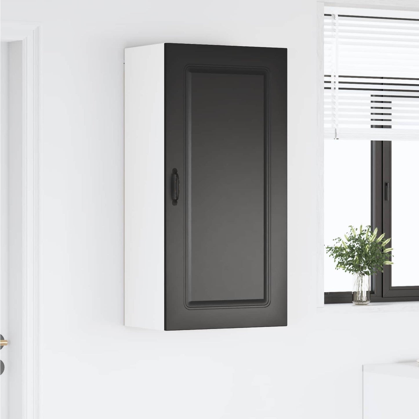 Geschirrspülerfront Kalmar Schwarz 50 x 31 x 100 cm