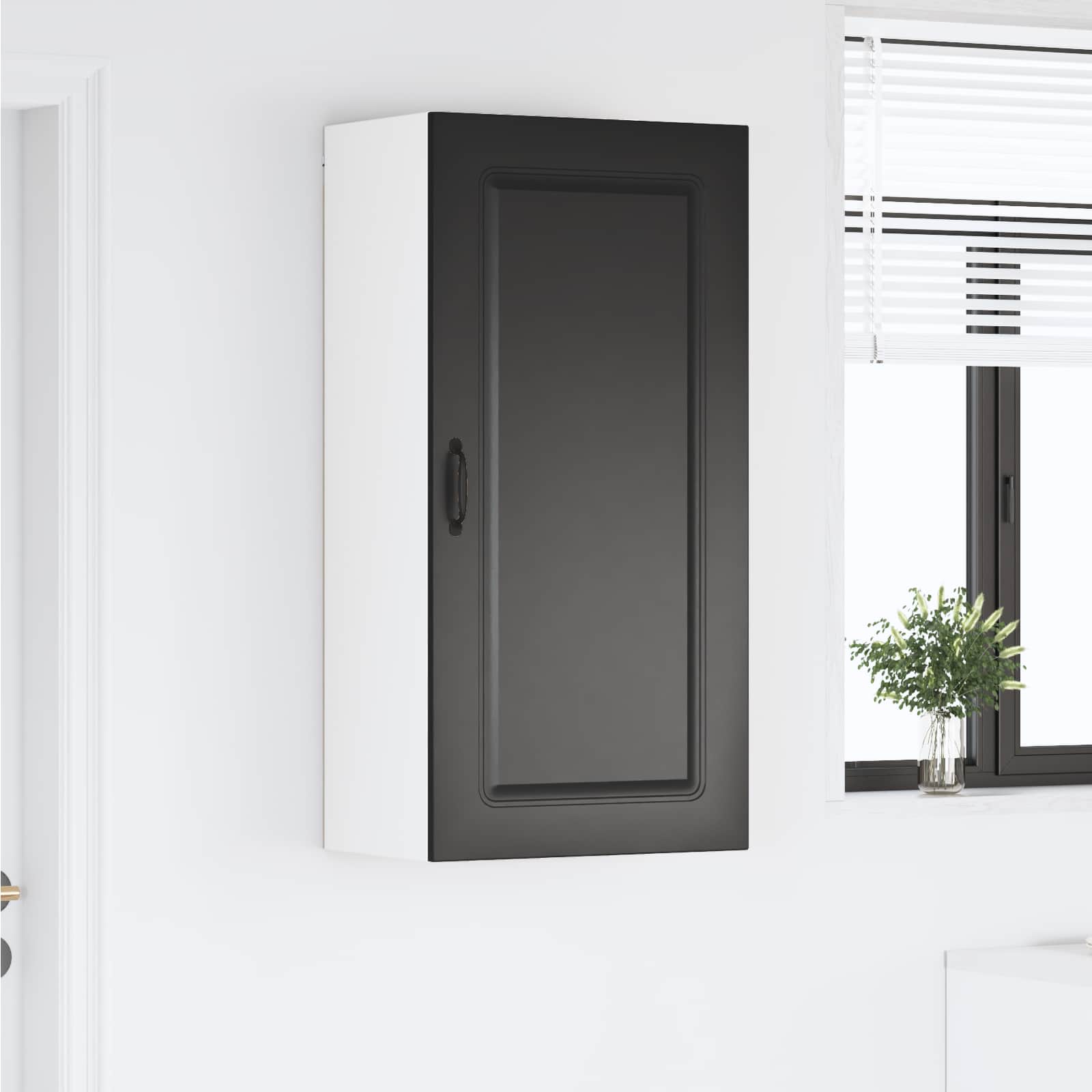 Geschirrspülerfront Kalmar Schwarz 50 x 31 x 100 cm