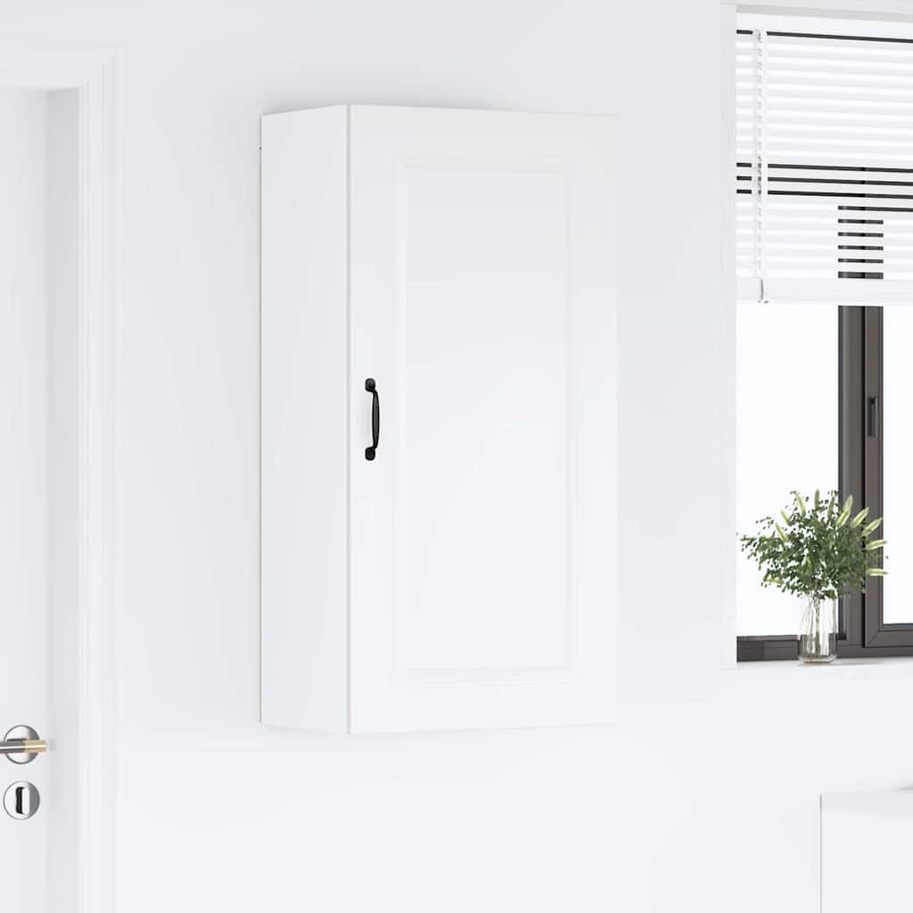 Küchenhängeschrank mit Regal Hochglanz Weiß 50 x 31 x 100 cm