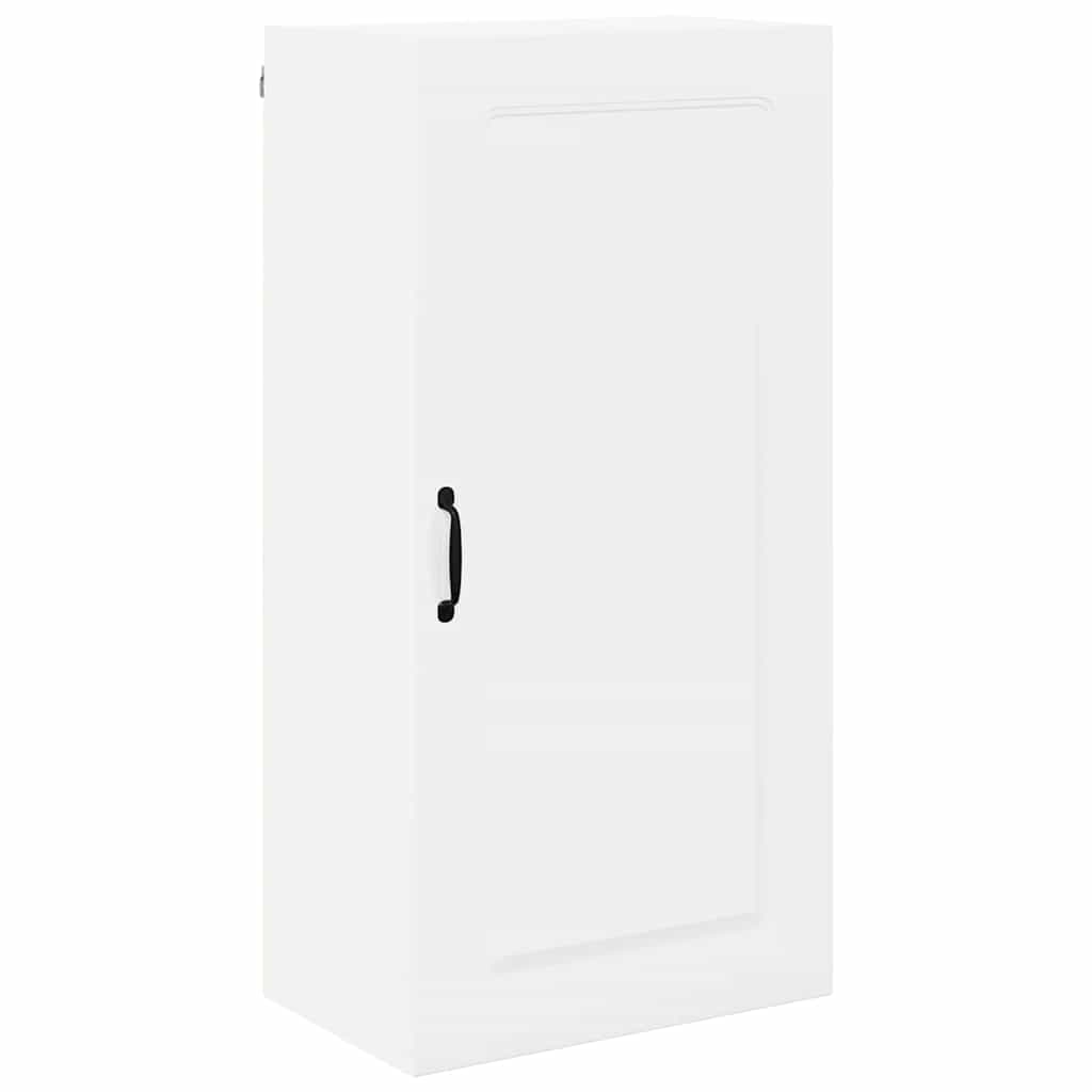 Küchenhängeschrank mit Regal Hochglanz Weiß 50 x 31 x 100 cm