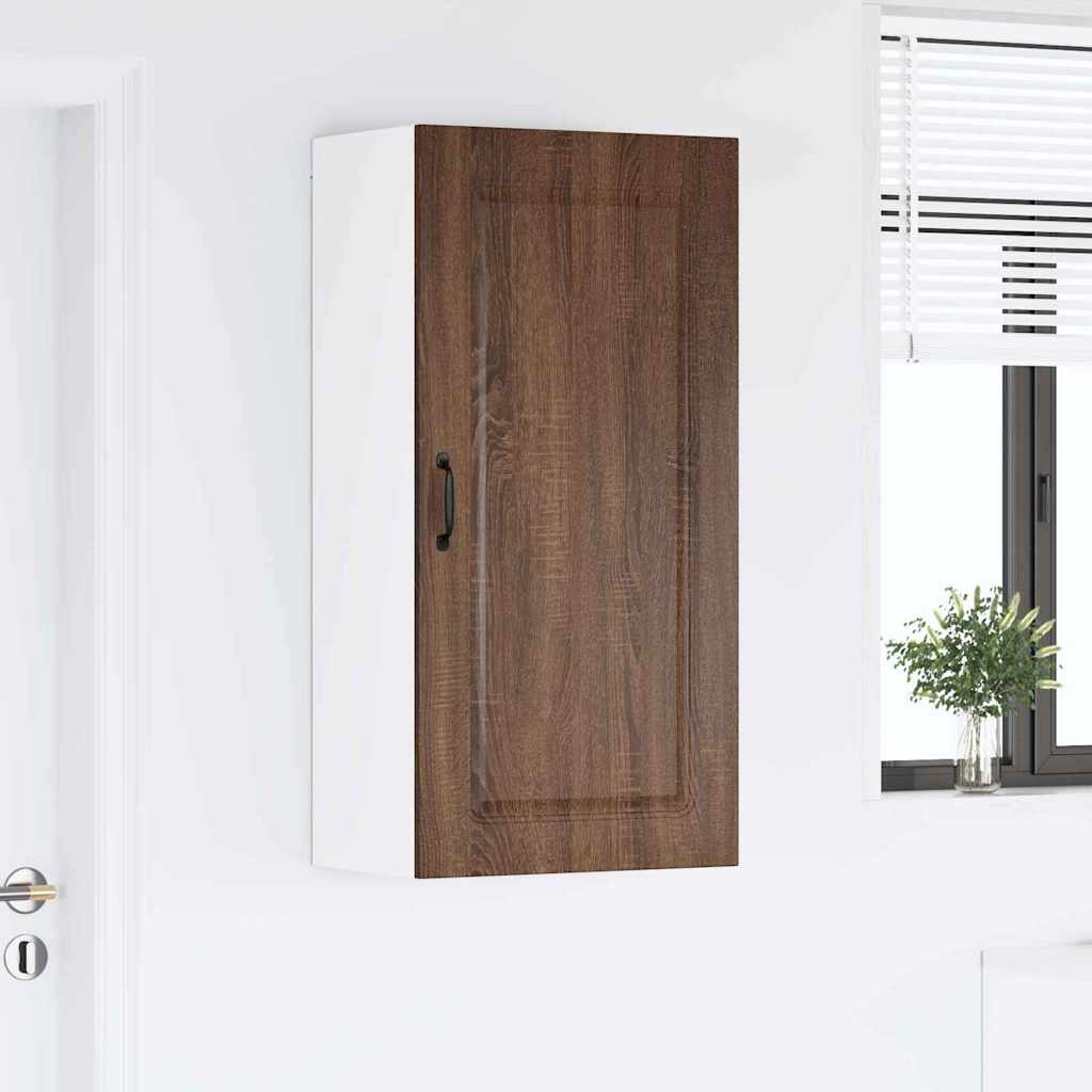 Küchenwandschrank mit Regal Braun Eichen-Optik 50 x 31 x 100 cm