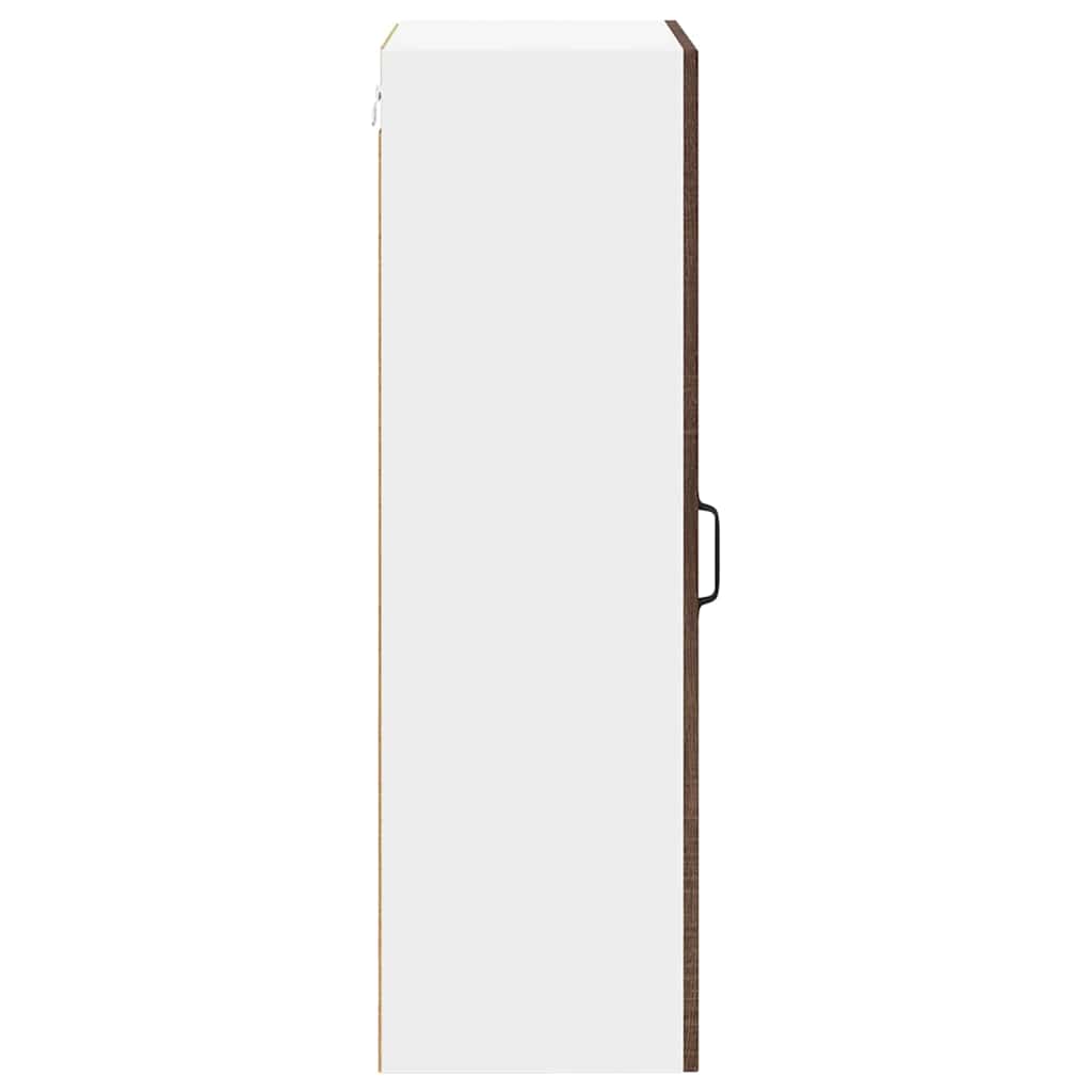 Küchenwandschrank mit Regal Braun Eichen-Optik 50 x 31 x 100 cm