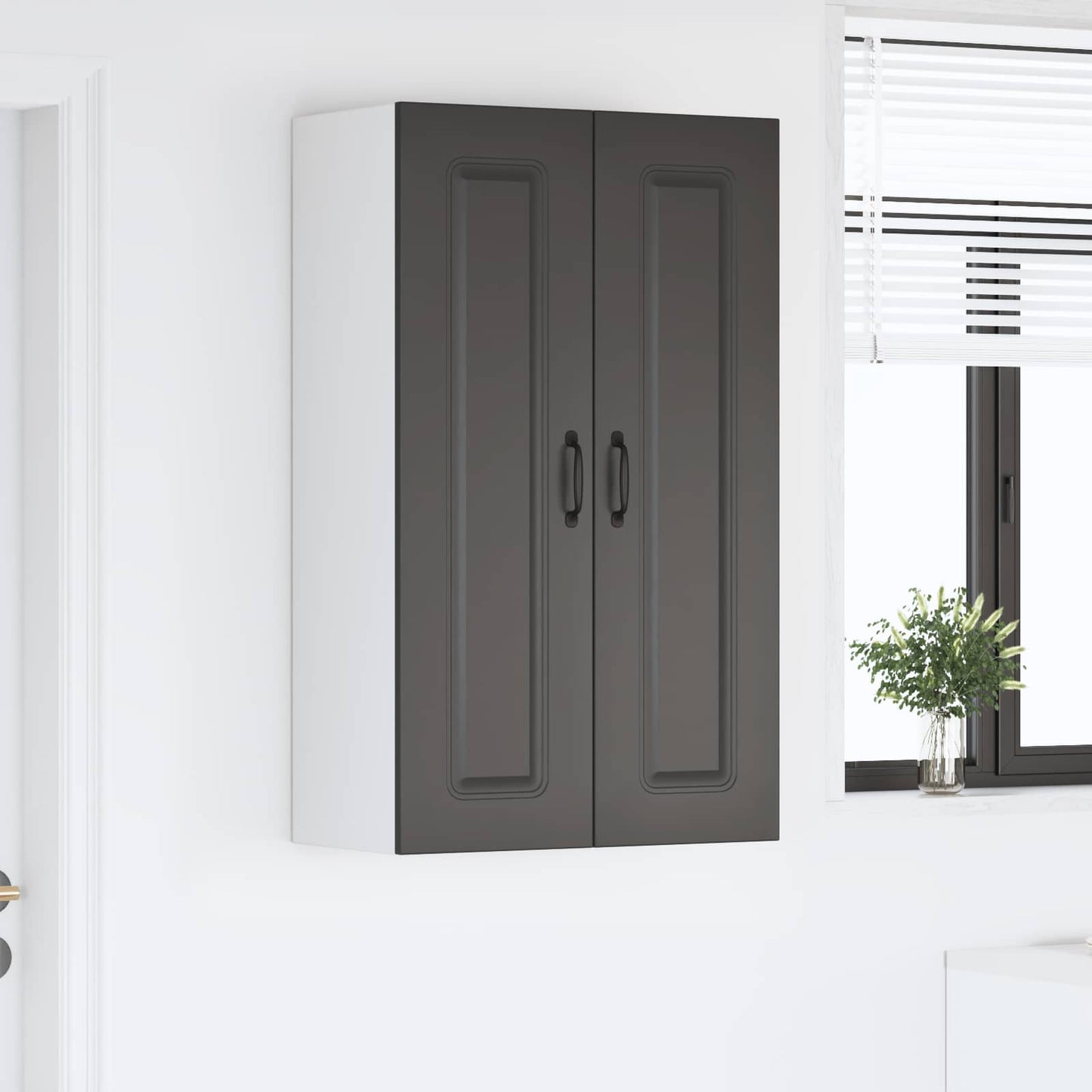 Geschirrspülerfront Kalmar Schwarz 60 x 31 x 100 cm