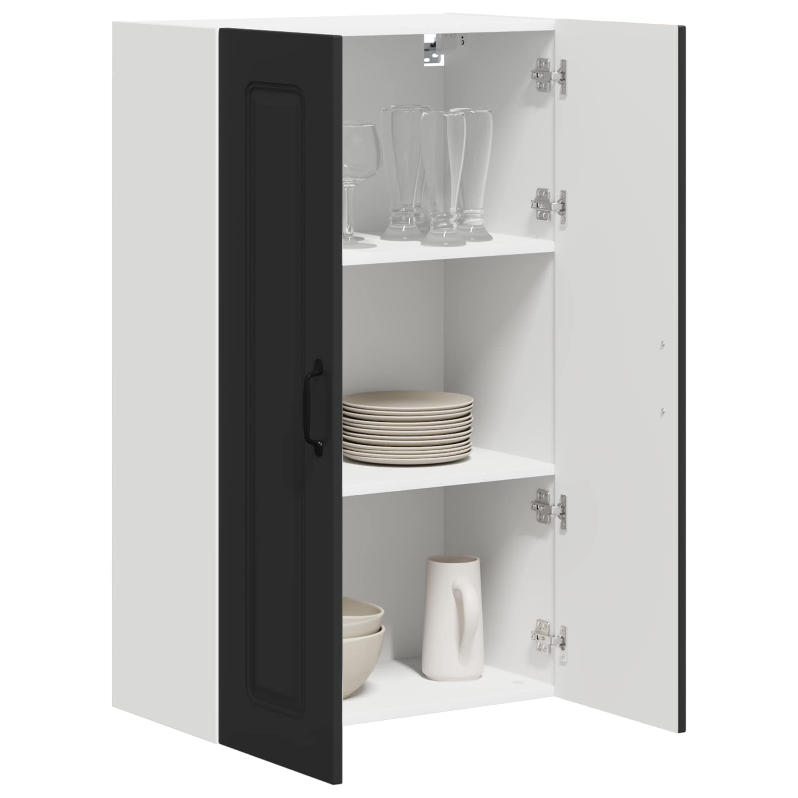 Geschirrspülerfront Kalmar Schwarz 60 x 31 x 100 cm