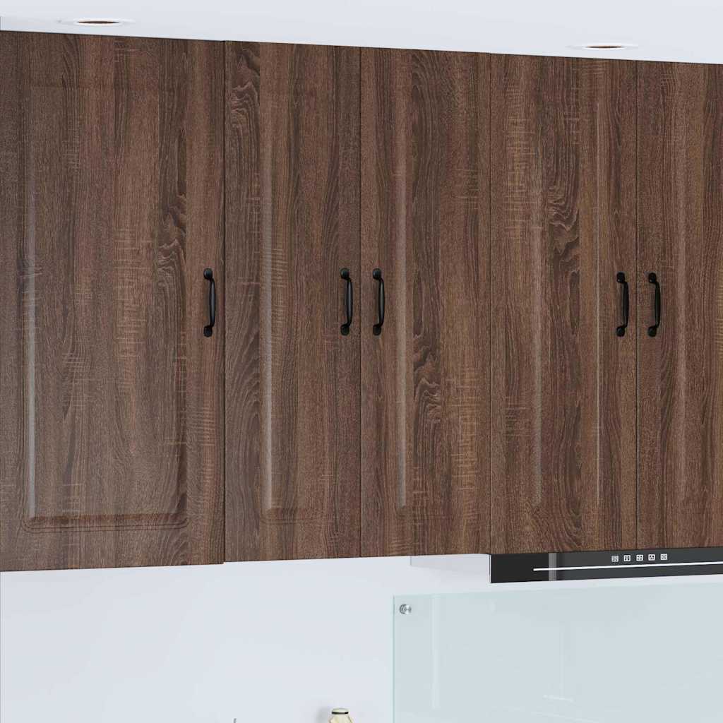 Küchenwandschrank mit Regal Braun Eichen-Optik 60 x 31 x 100 cm