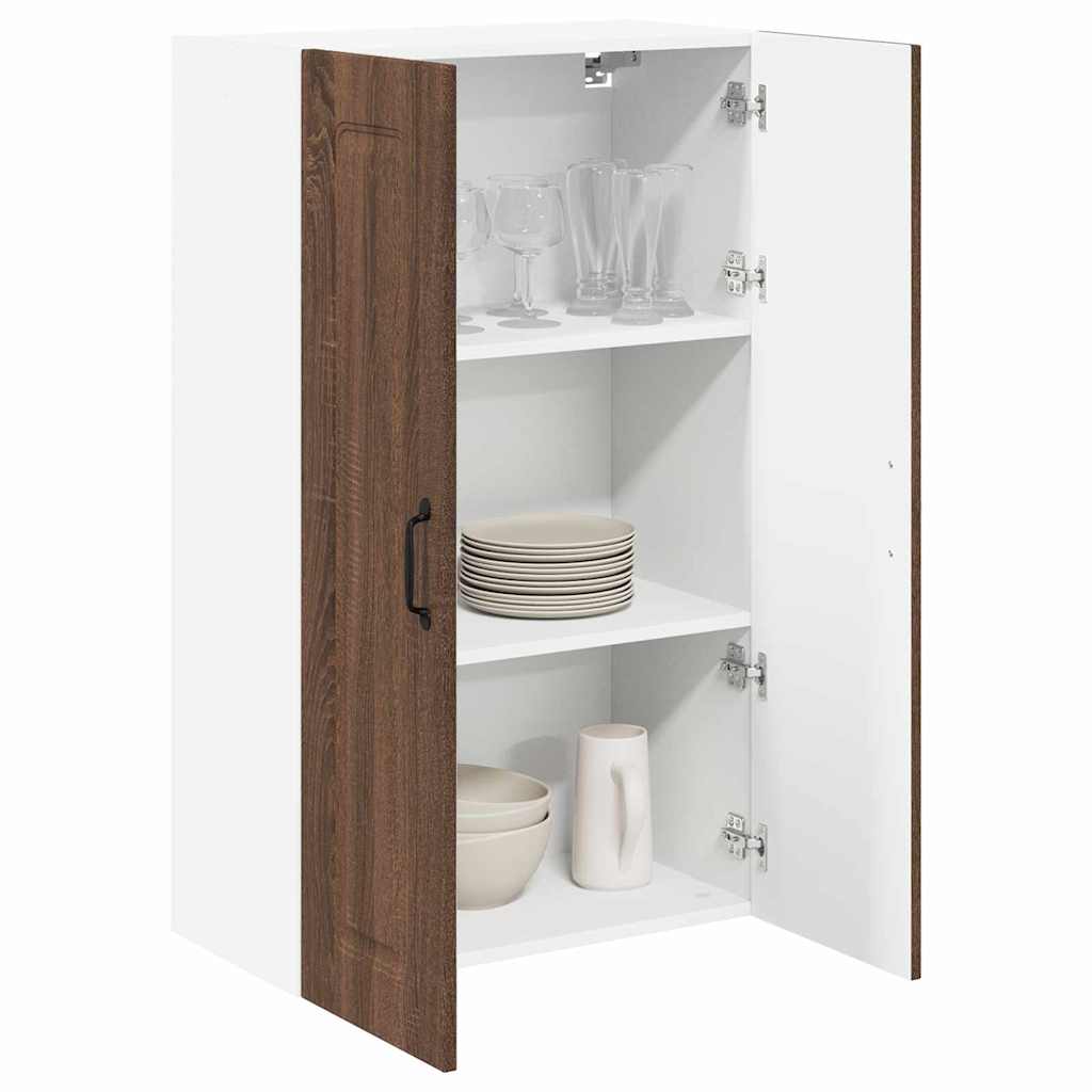 Küchenwandschrank mit Regal Braun Eichen-Optik 60 x 31 x 100 cm