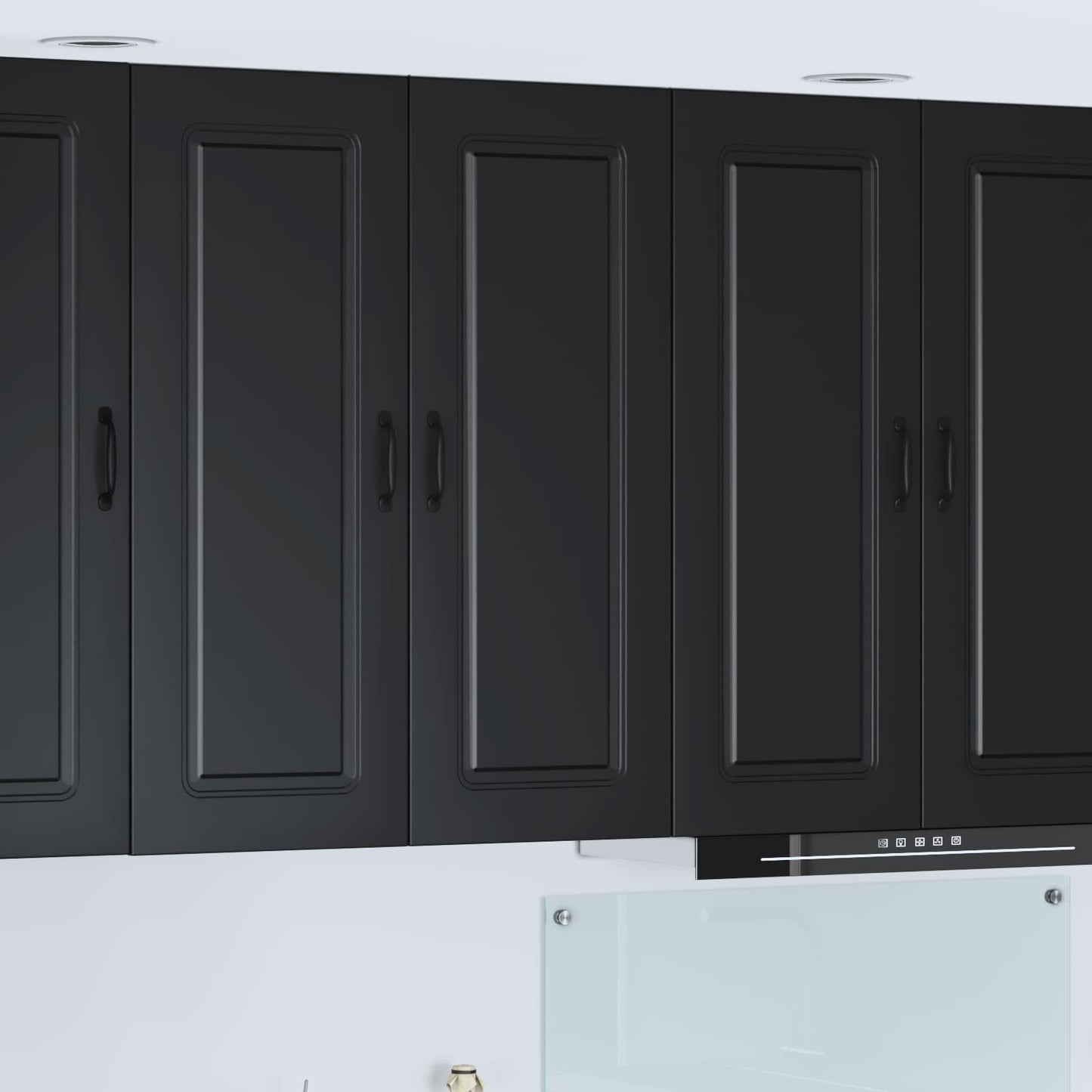 Geschirrspülerfront Kalmar Schwarz 80 x 31 x 100 cm