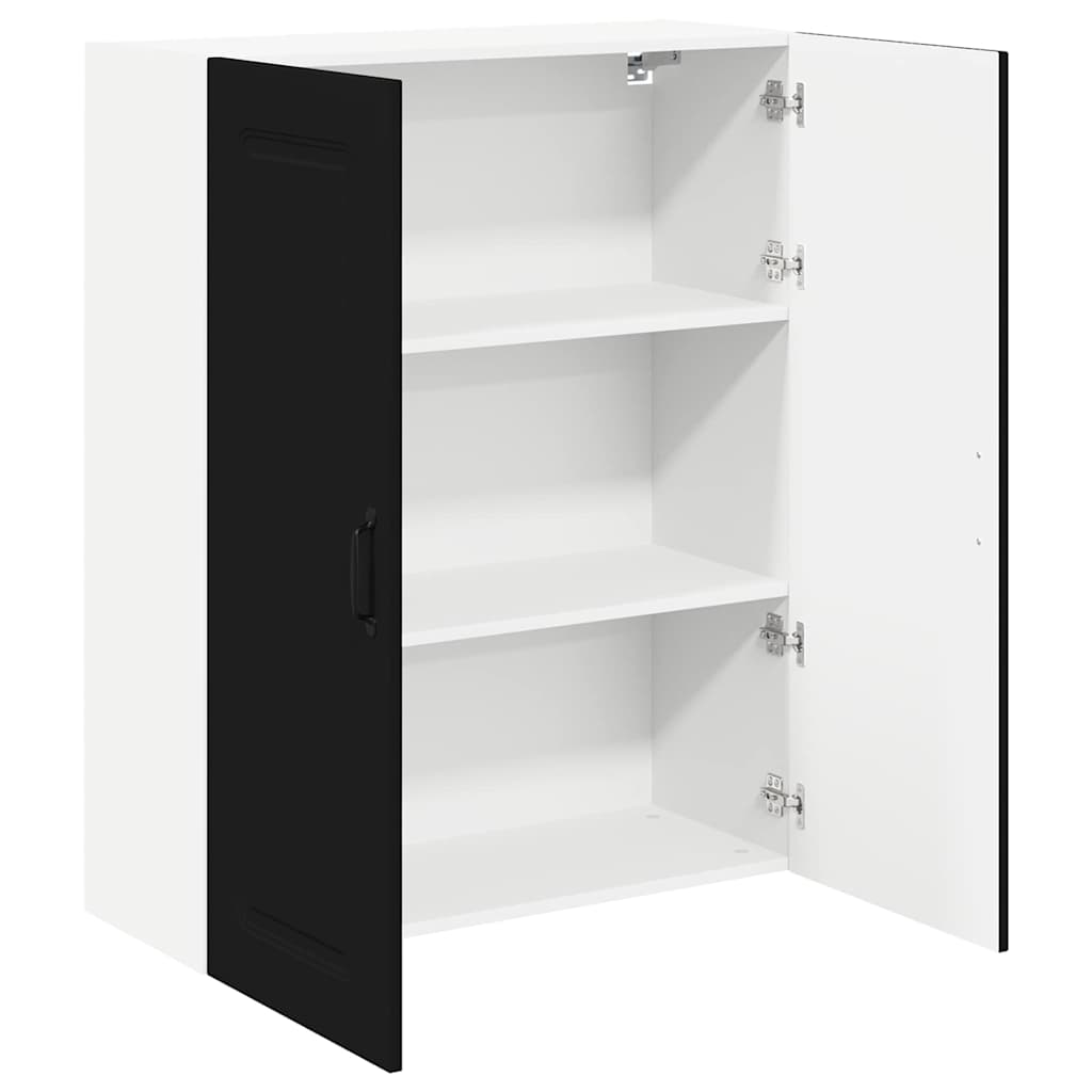 Küchenwandschrank Schwarz 80 x 31 x 100 cm Holzwerkstoff