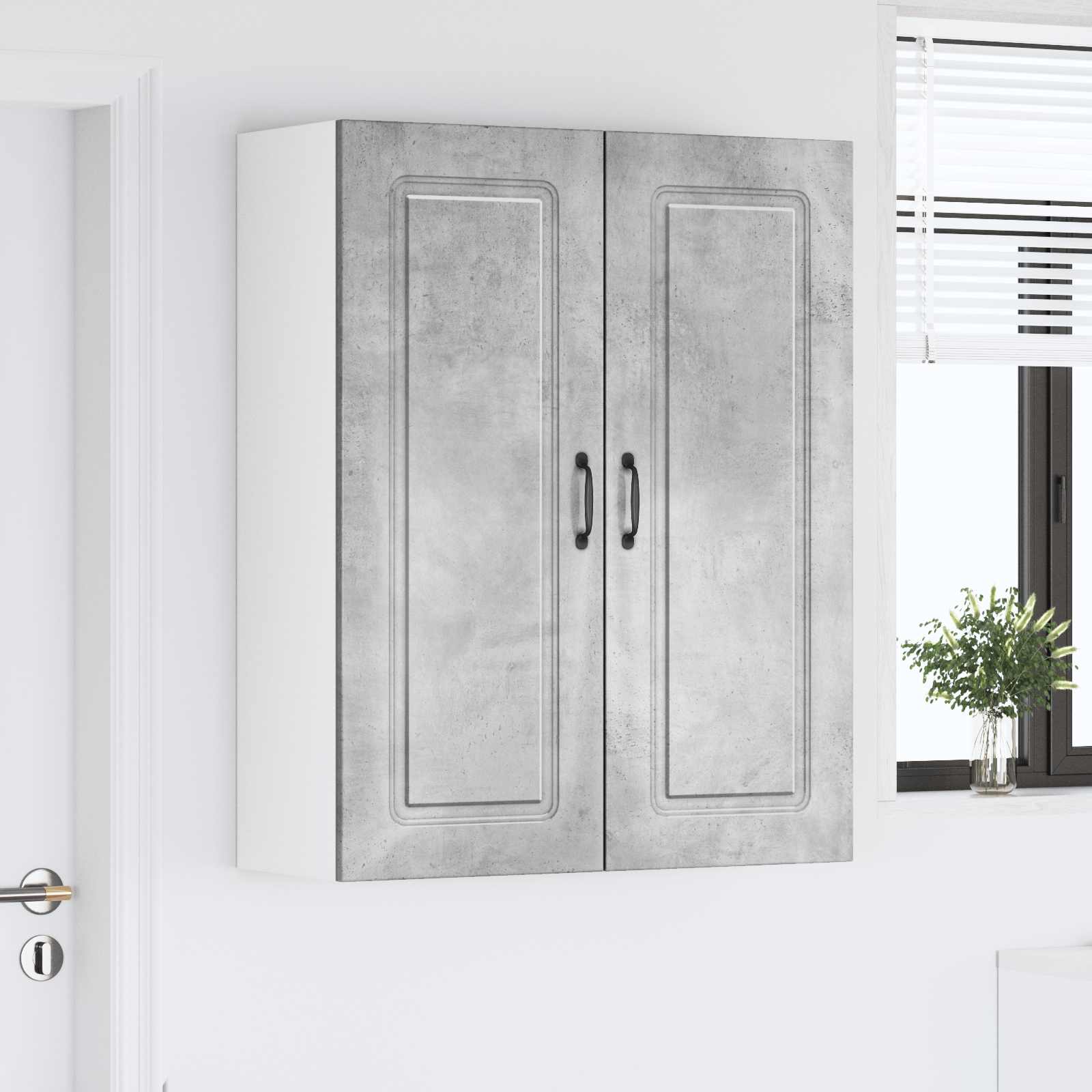 Geschirrspülerfront Kalmar Betongrau 80 x 31 x 100 cm