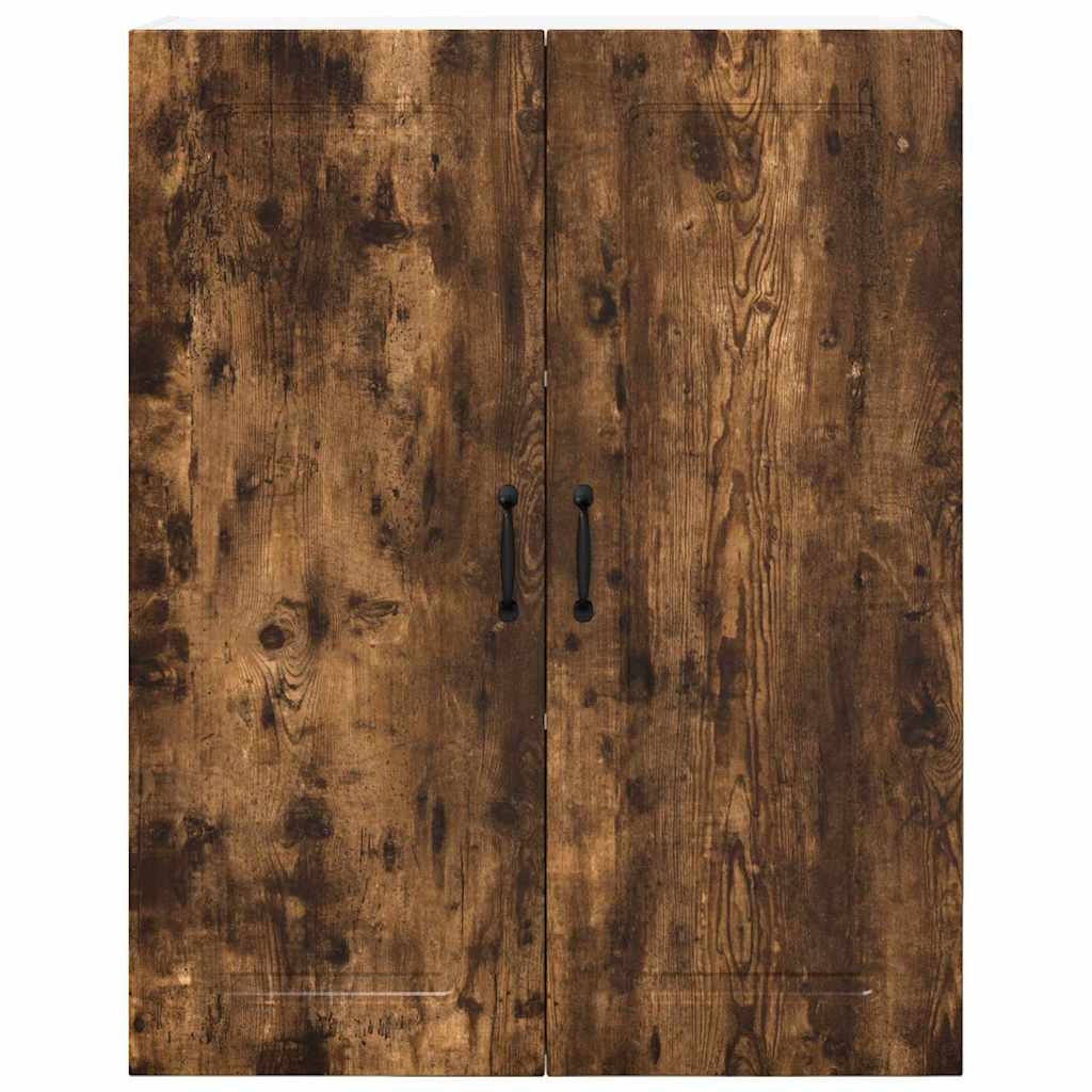 Küchenhängeschrank mit Regal Geräucherte Eiche 80 x 31 x 100 cm