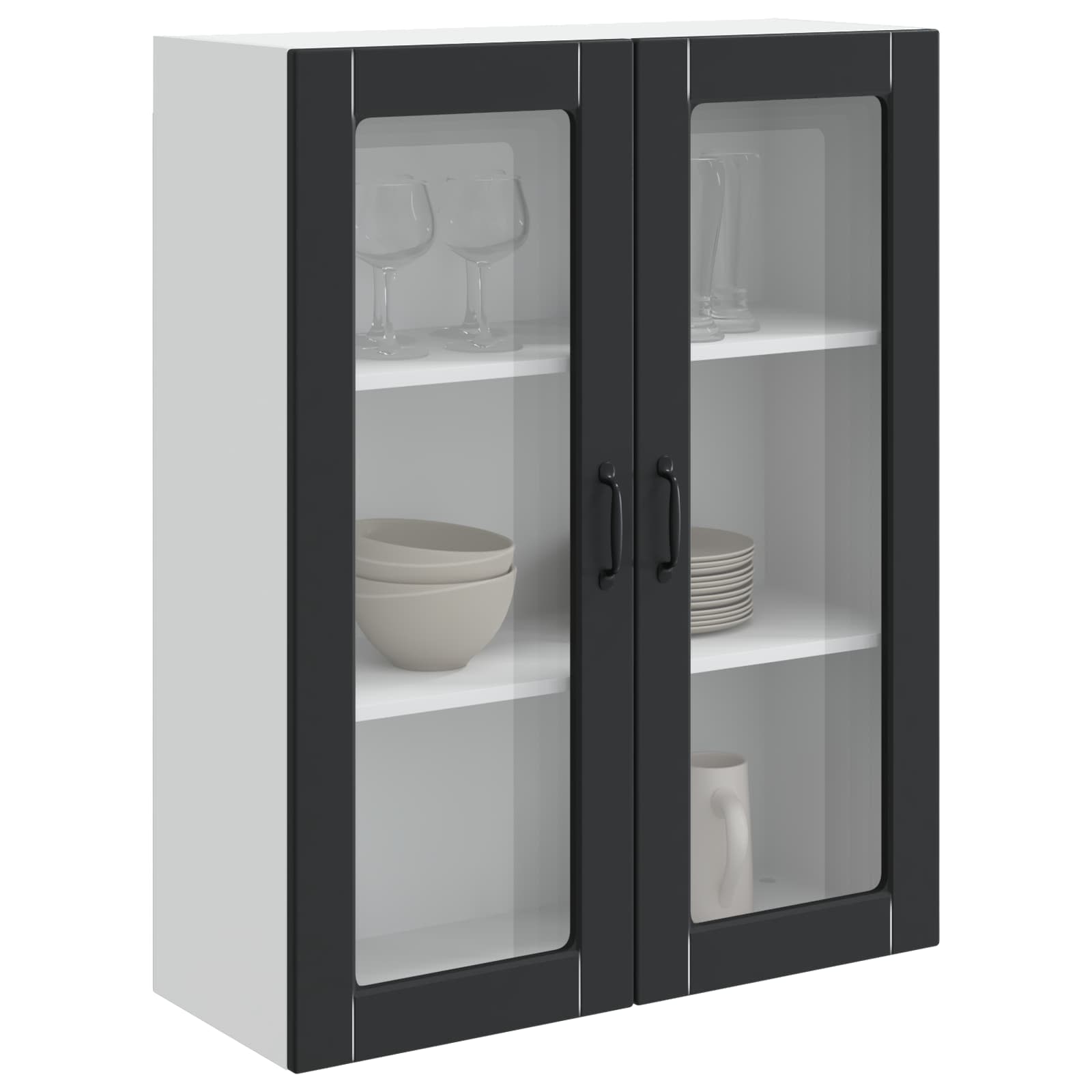 Geschirrspülerfront Kalmar Schwarz 80 x 31 x 100 cm