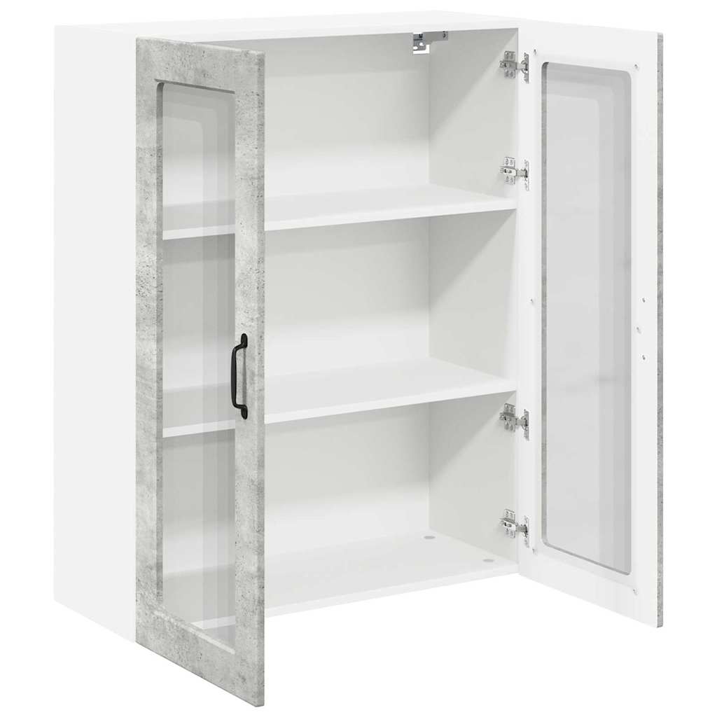 Küchenwandschrank Beton Grau 80 x 31 x 100 cm Holzwerkstoff