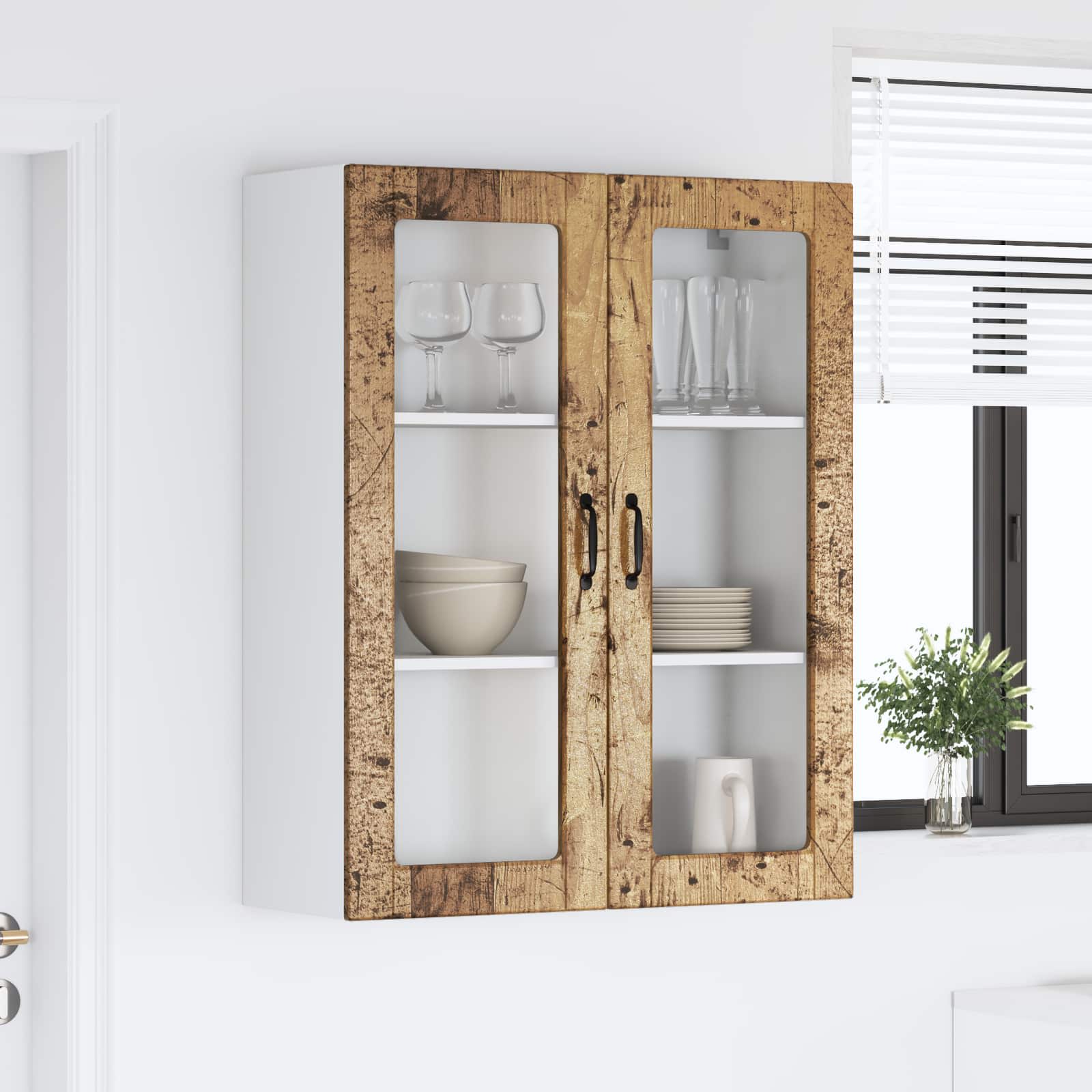 Geschirrspülerfront Kalmar Altholz 80 x 31 x 100 cm