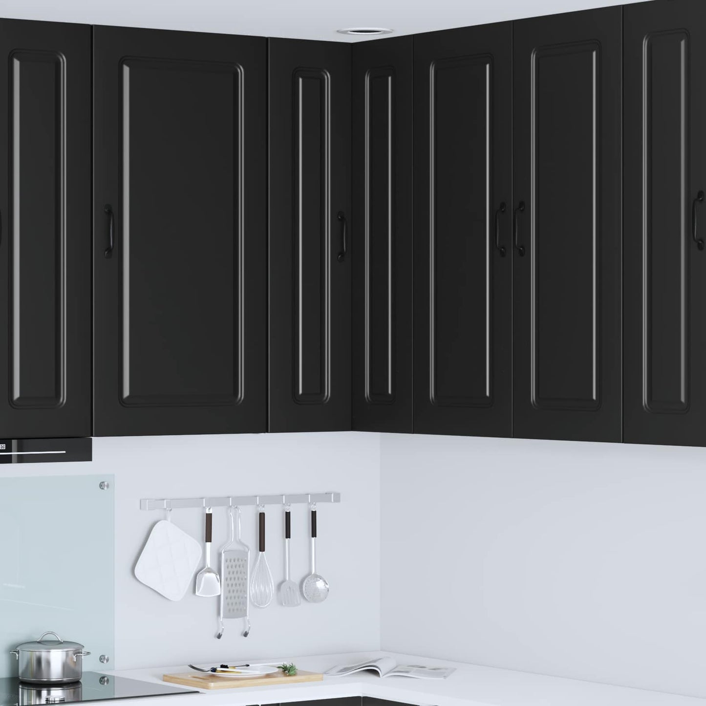Geschirrspülerfront Kalmar Schwarz 57 x 57 x 100 cm
