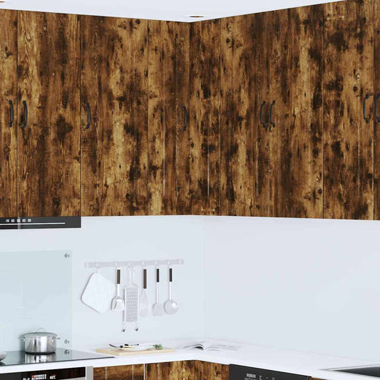 Küchenhängeschrank mit Regal Geräucherte Eiche 57 x 57 x 100 cm