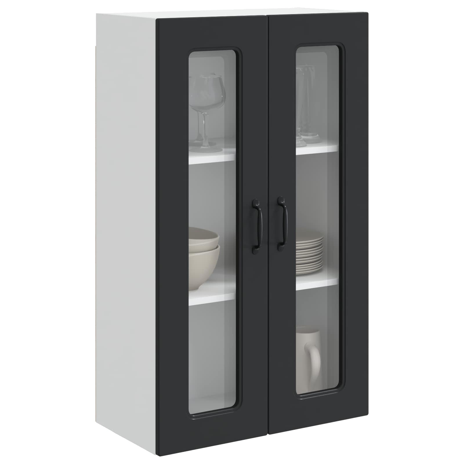 Geschirrspülerfront Kalmar Schwarz 60 x 31 x 100 cm
