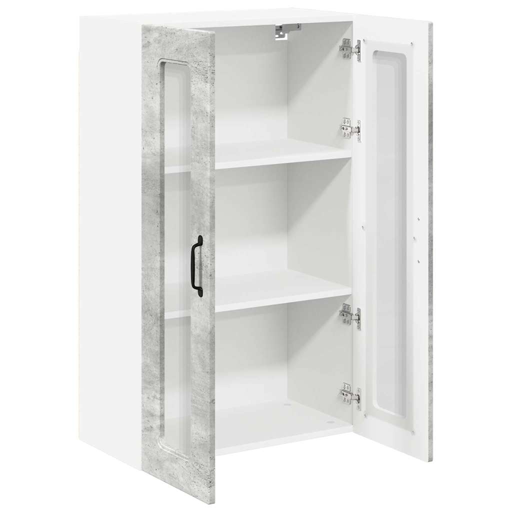 Küchenwandschrank Beton Grau 60 x 31 x 100 cm Holzwerkstoff