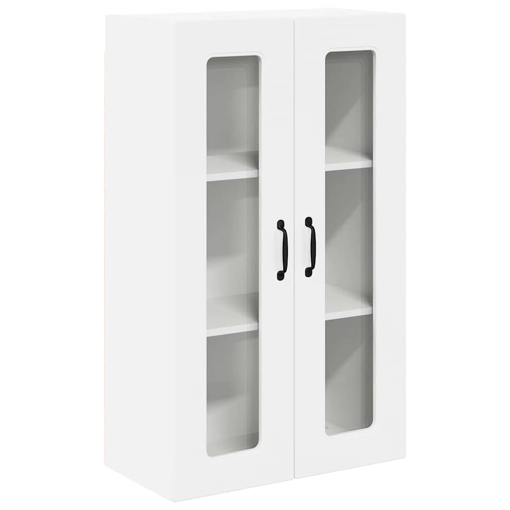 Küchenhängeschrank mit Regal Hochglanz Weiß 60 x 31 x 100 cm