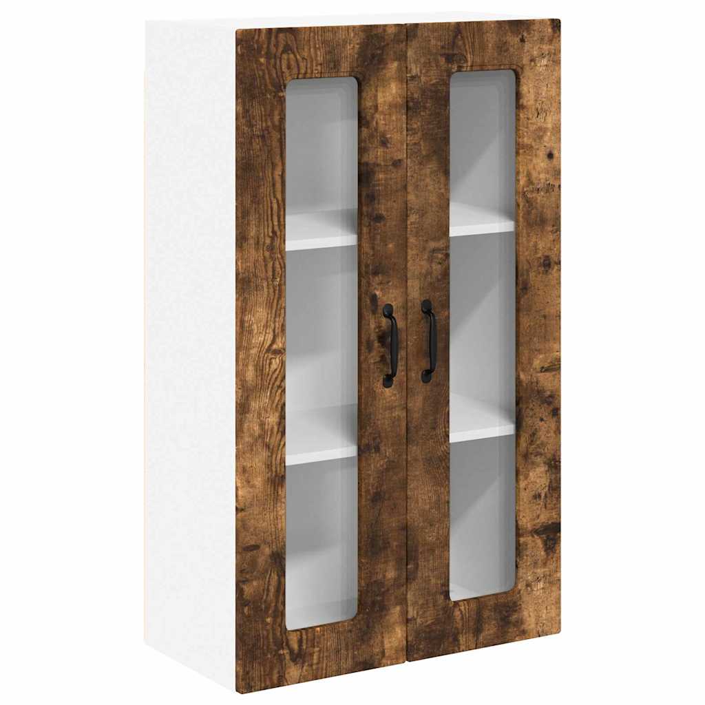 Küchenhängeschrank mit Regal Geräucherte Eiche 60 x 31 x 100 cm