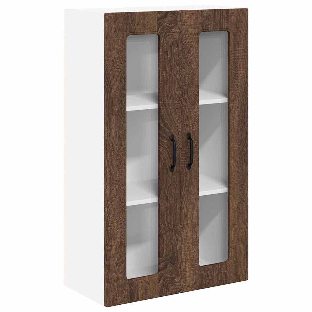 Küchenwandschrank mit Regal Braun Eichen-Optik 60 x 31 x 100 cm