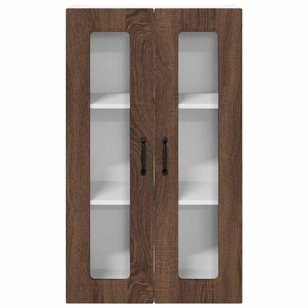 Küchenwandschrank mit Regal Braun Eichen-Optik 60 x 31 x 100 cm