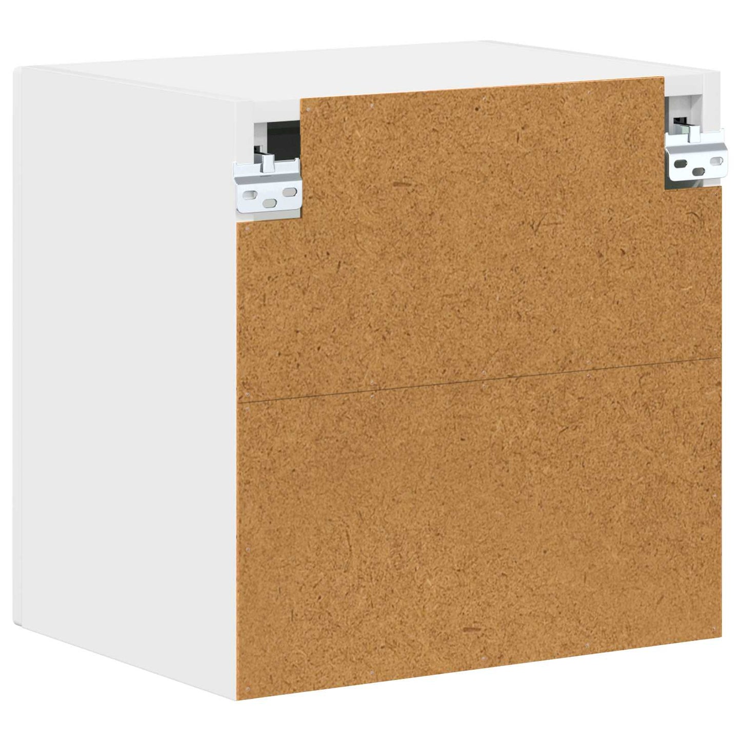 Wandglas-Schrank LUCCA 2 stk. Weiß Holzwerkstoff
