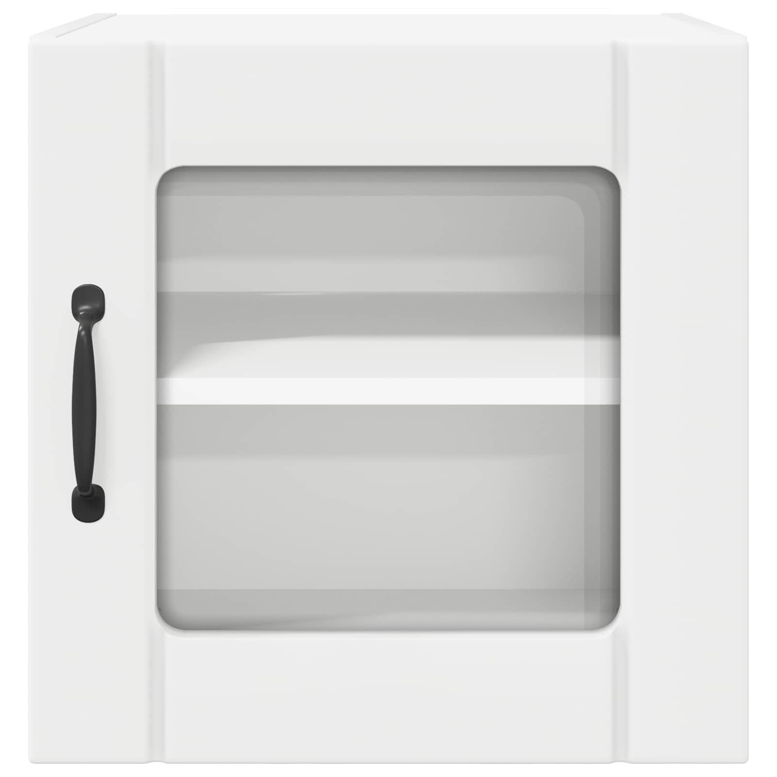 Wandglas-Schrank LUCCA 2 stk. Weiß Holzwerkstoff