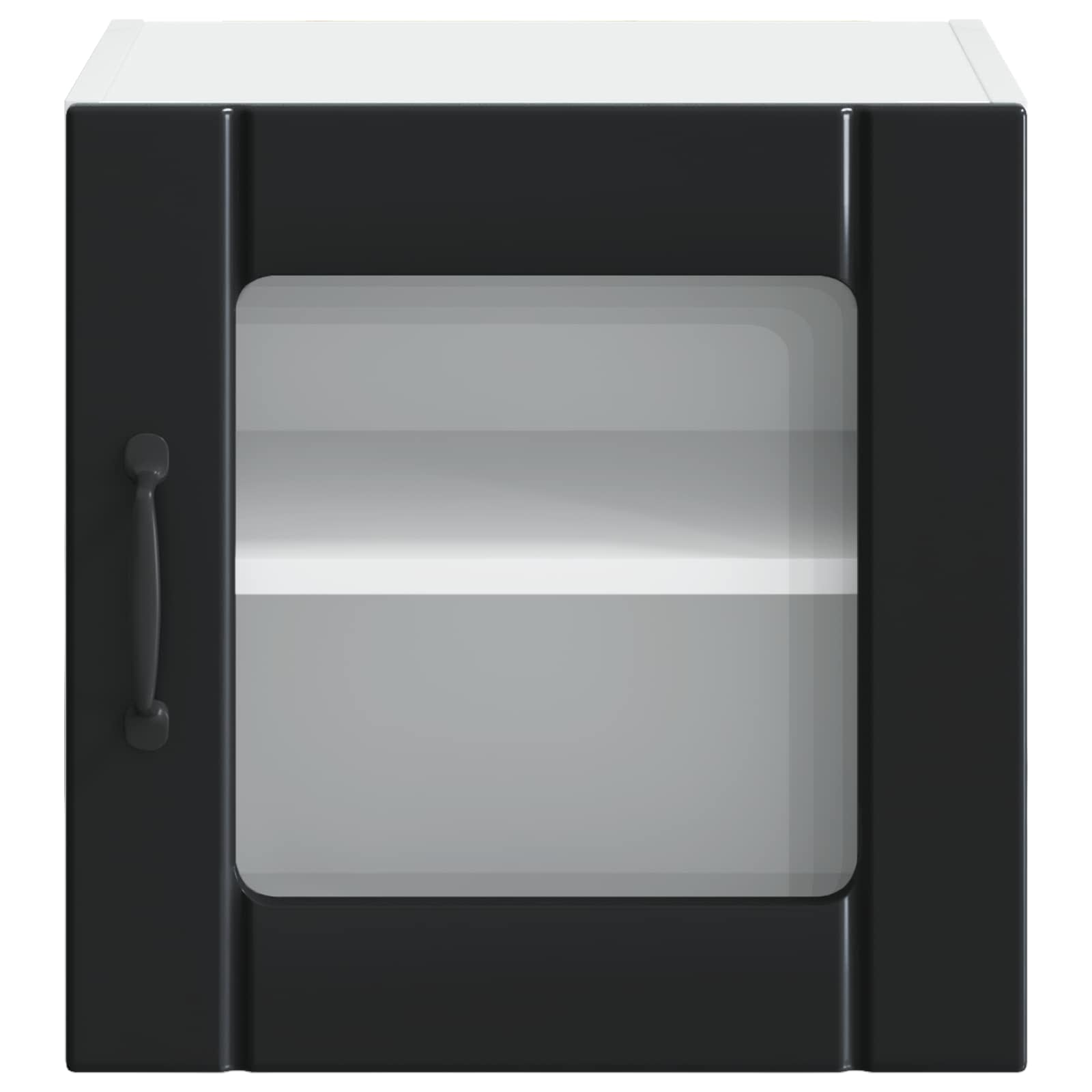 Wandglas-Schrank LUCCA Schwarz 40 x 31 x 40 cm Holzwerkstoff