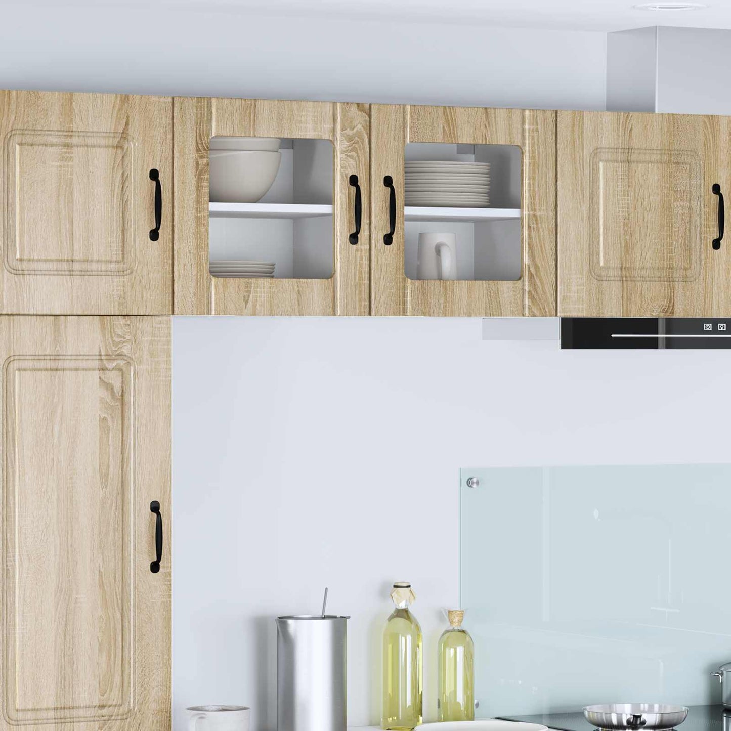 Wandglas-Schrank LUCCA Sonoma-Eiche 40 x 31 x 40 cm