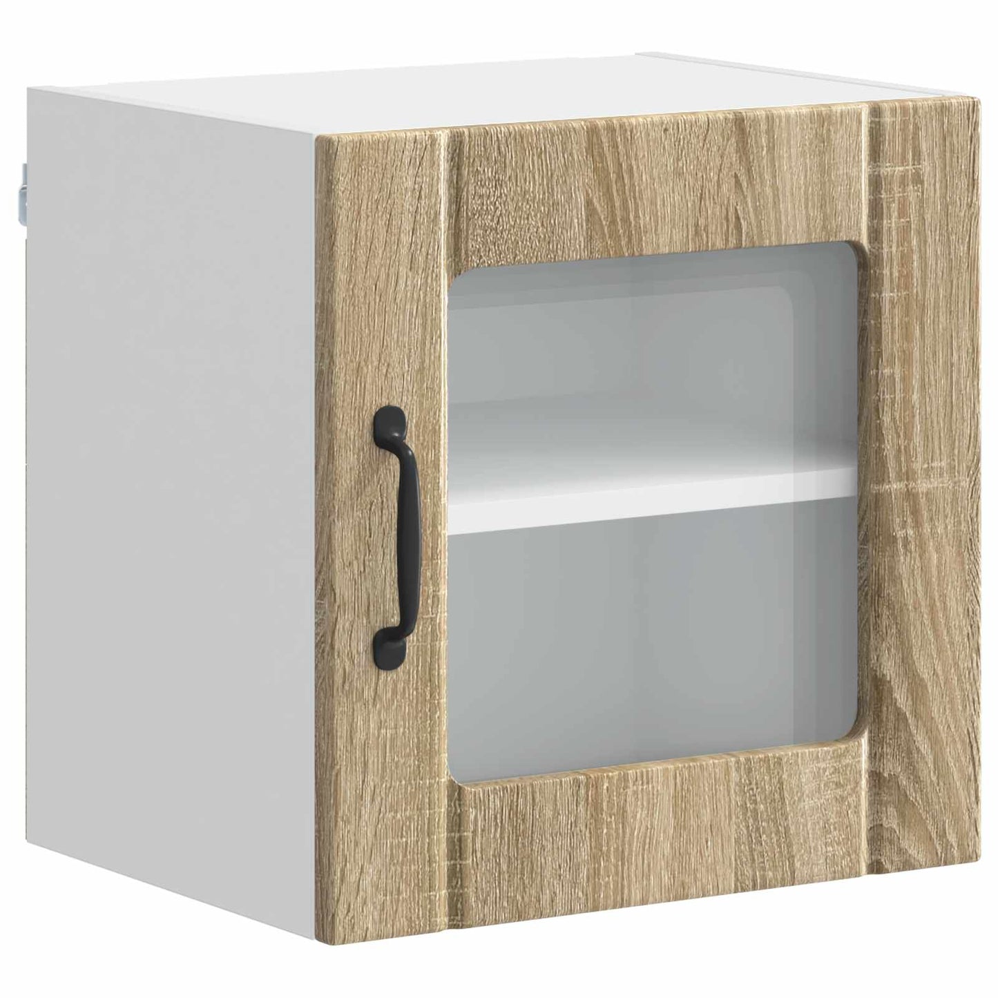 Wandglas-Schrank LUCCA 2 stk. Sonoma-Eiche Holzwerkstoff