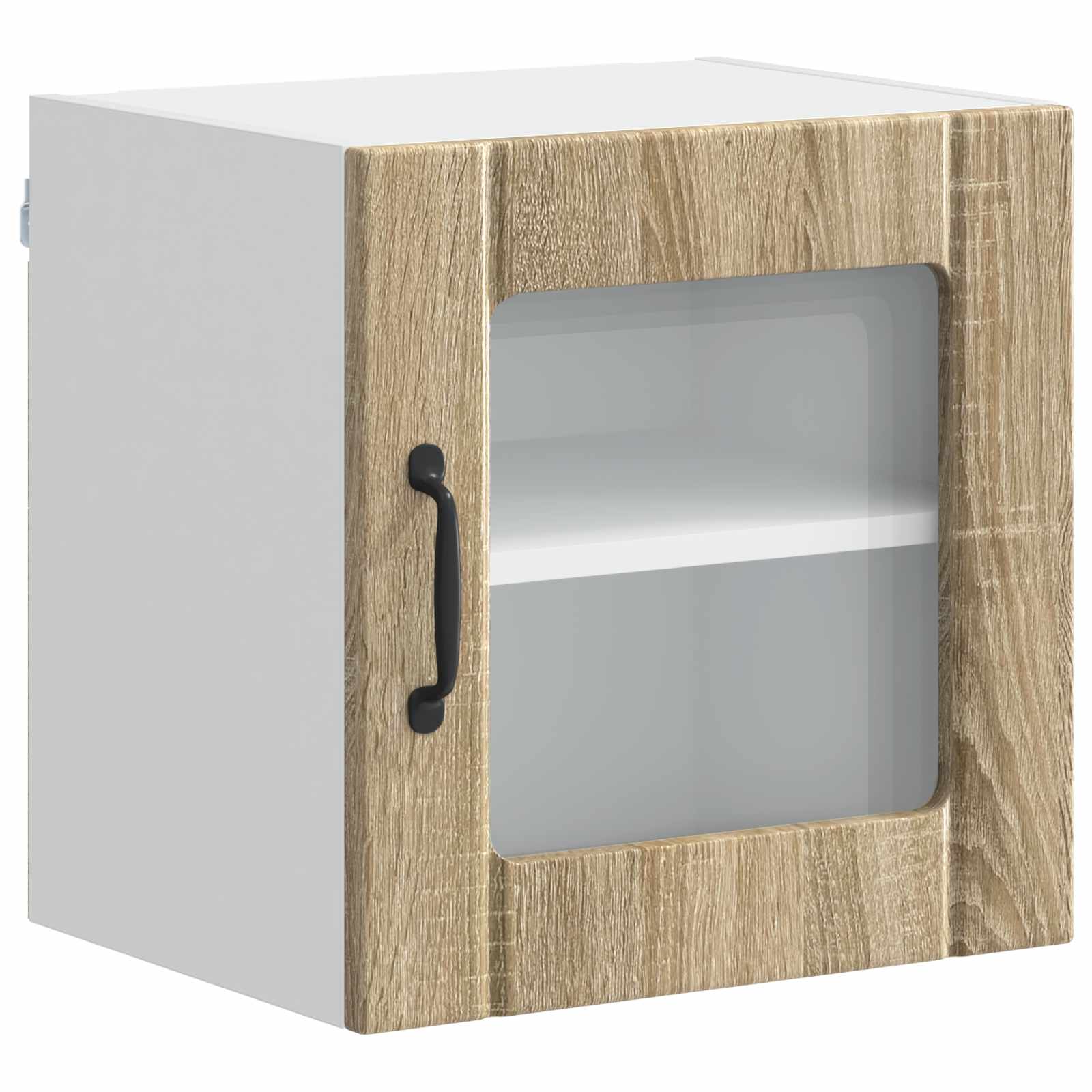 Wandglas-Schrank LUCCA 2 stk. Sonoma-Eiche Holzwerkstoff