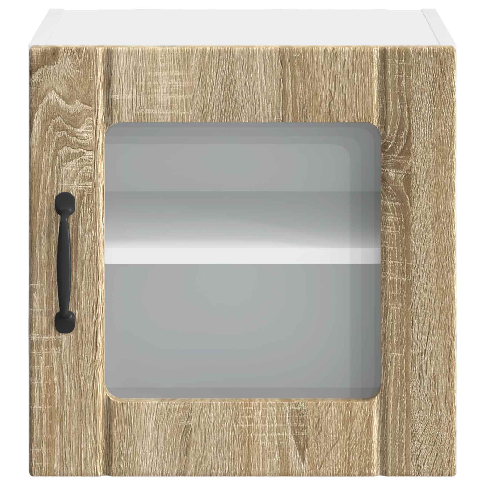 Wandglas-Schrank LUCCA 2 stk. Sonoma-Eiche Holzwerkstoff