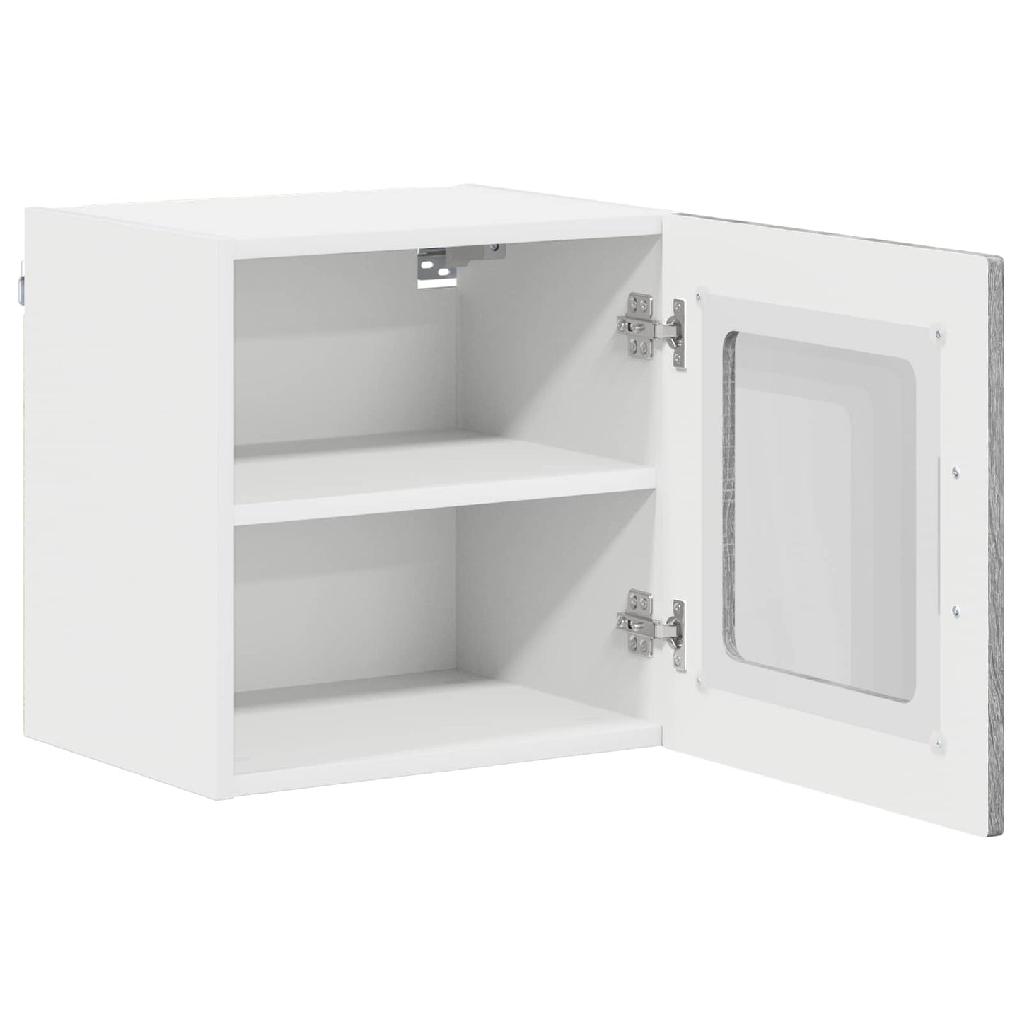 Wandglas-Schrank LUCCA 2 stk. Graues Sonoma Holzwerkstoff