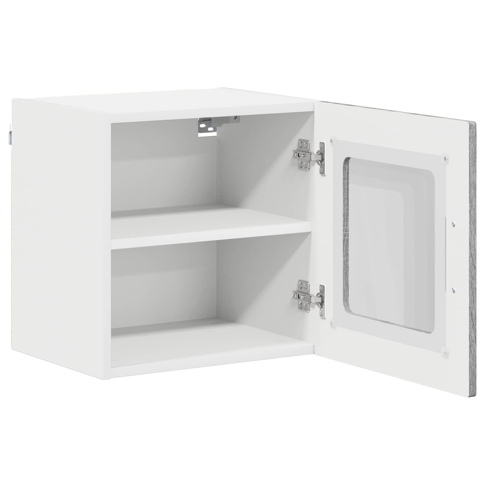 Wandglas-Schrank LUCCA 2 stk. Graues Sonoma Holzwerkstoff