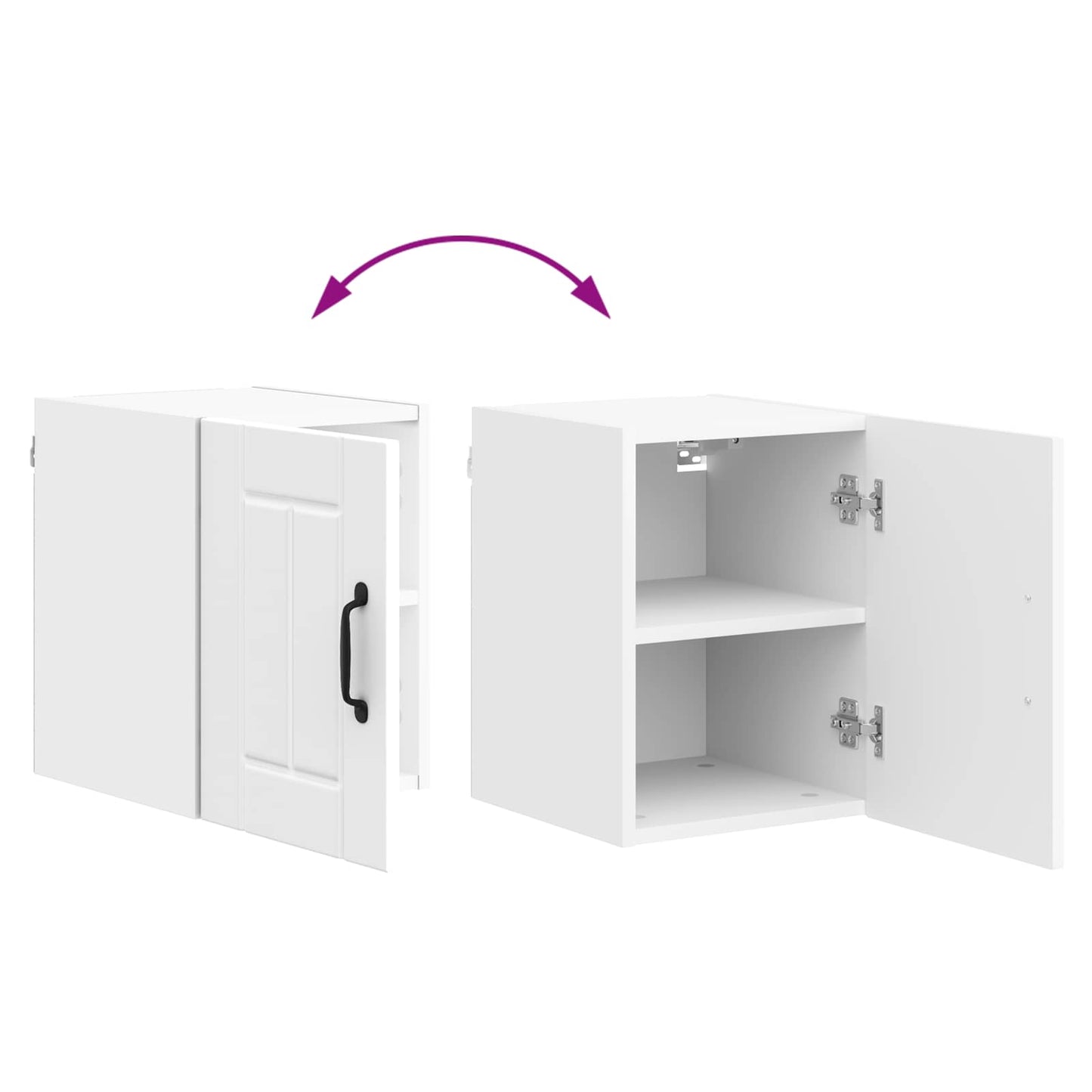 Wandschrank LUCCA 2 stk. Weiß Holzwerkstoff