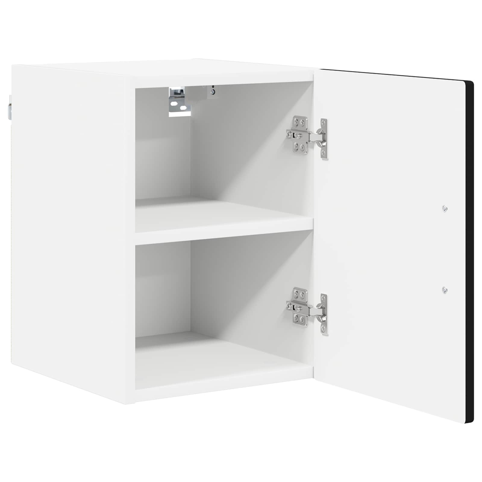 Wandschrank LUCCA 2 stk. Schwarz Holzwerkstoff