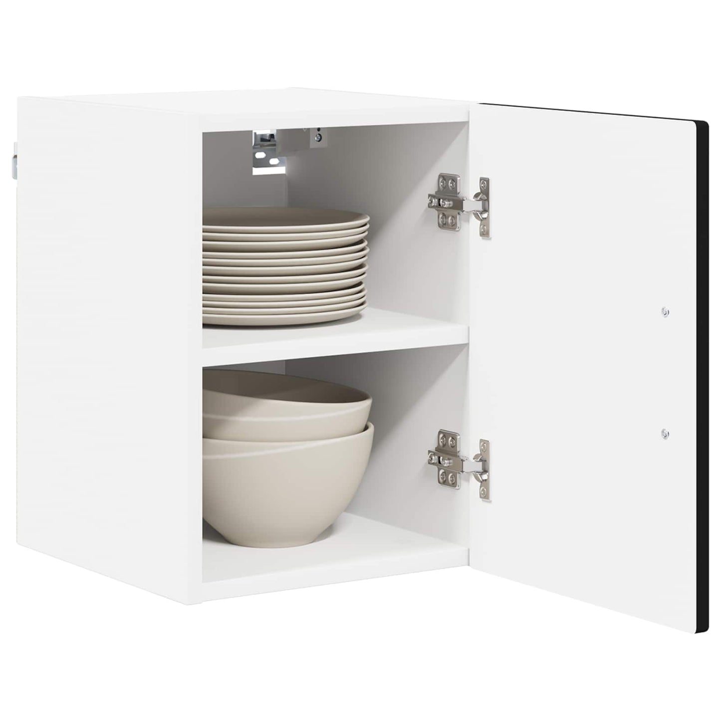 Wandschrank LUCCA 2 stk. Schwarz Holzwerkstoff