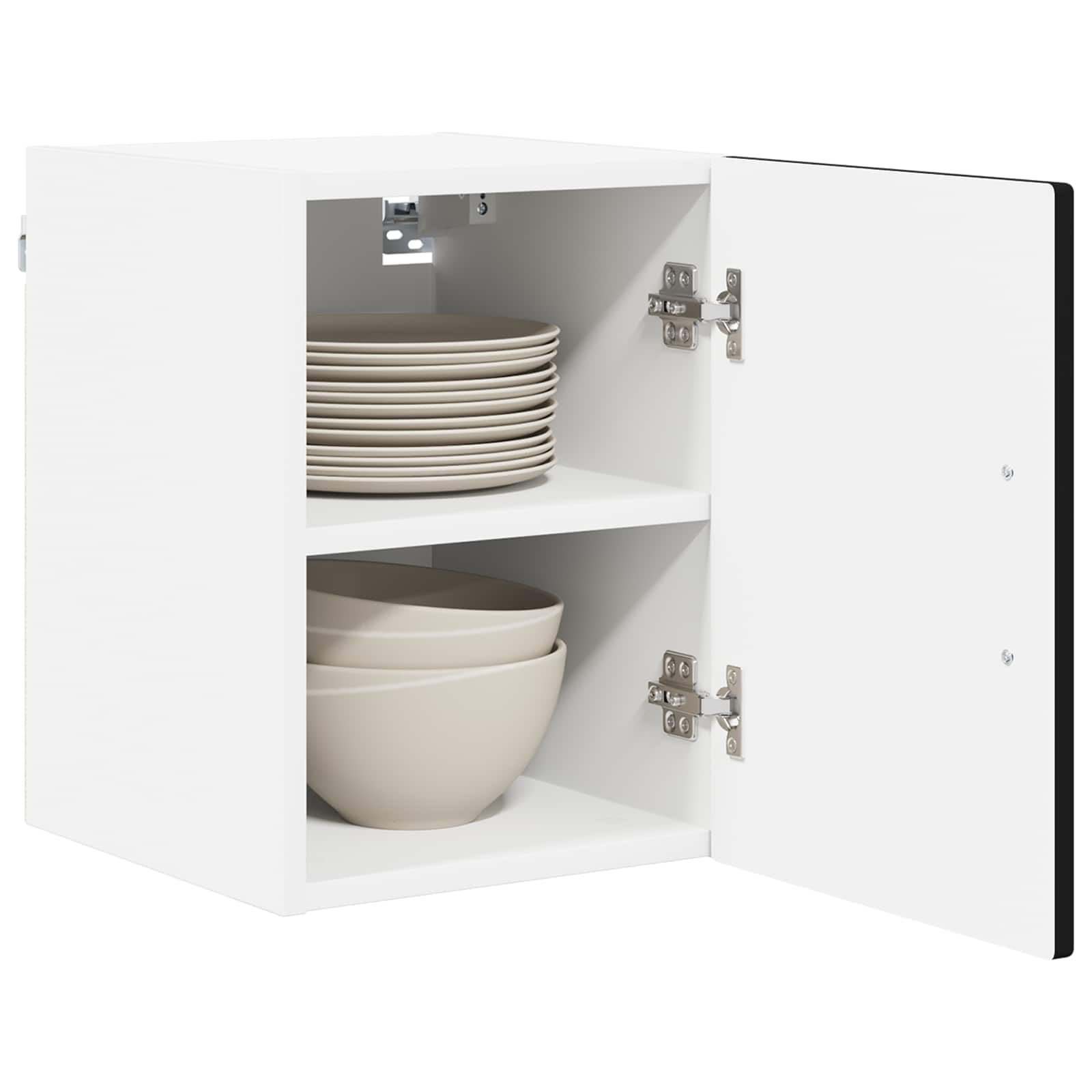 Wandschrank LUCCA 2 stk. Schwarz Holzwerkstoff