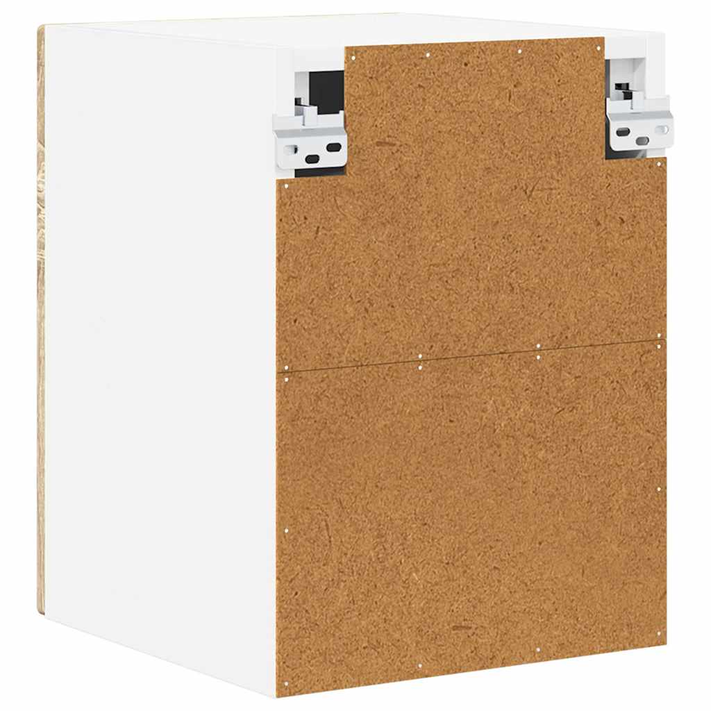 Küchenhängeschrank mit Regal 2 pcs Sonoma-Eiche 30 x 31 x 40 cm