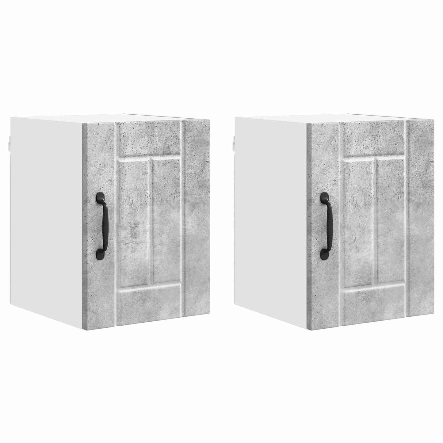 Wandschrank LUCCA 2 stk. Betongrau Holzwerkstoff
