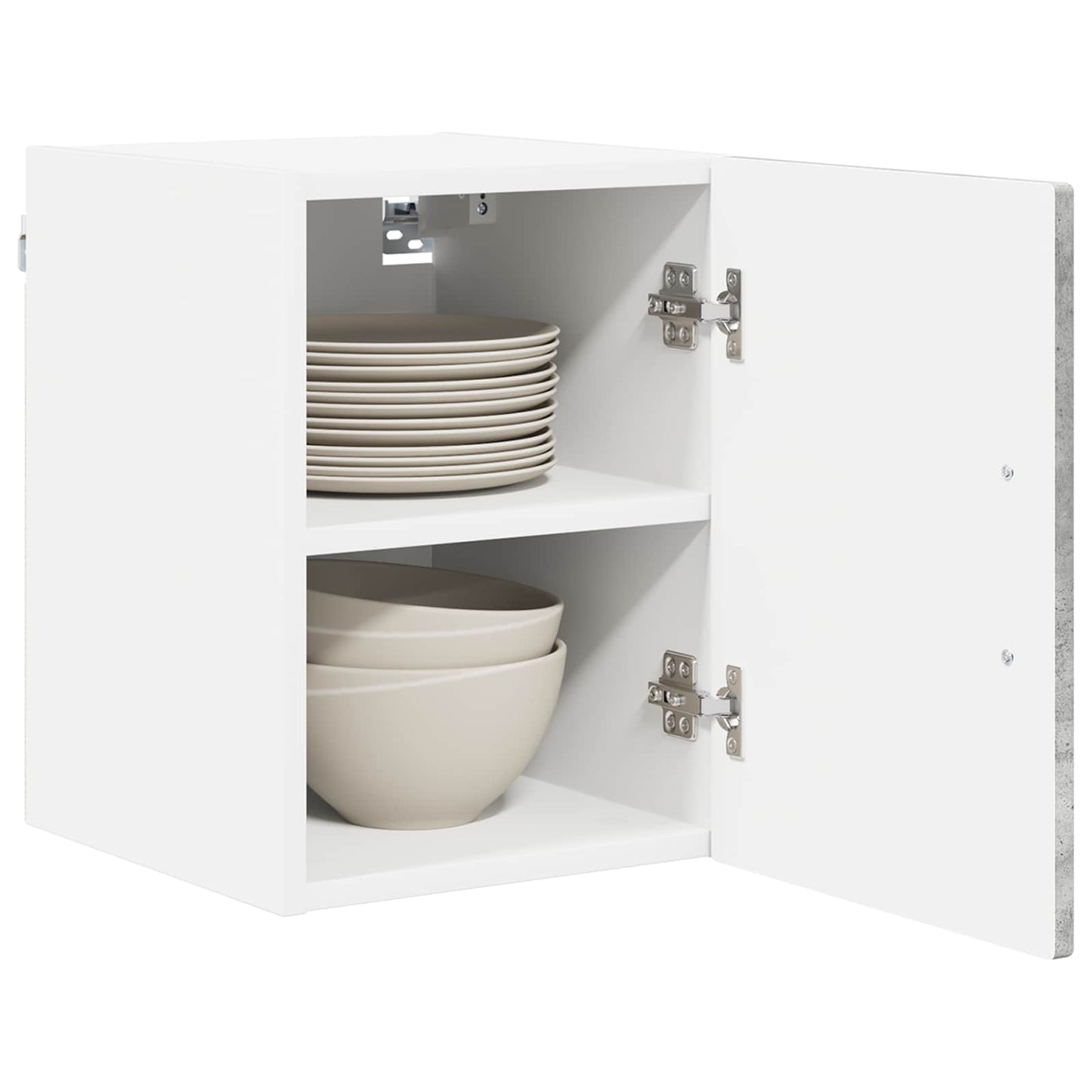 Wandschrank LUCCA 2 stk. Betongrau Holzwerkstoff