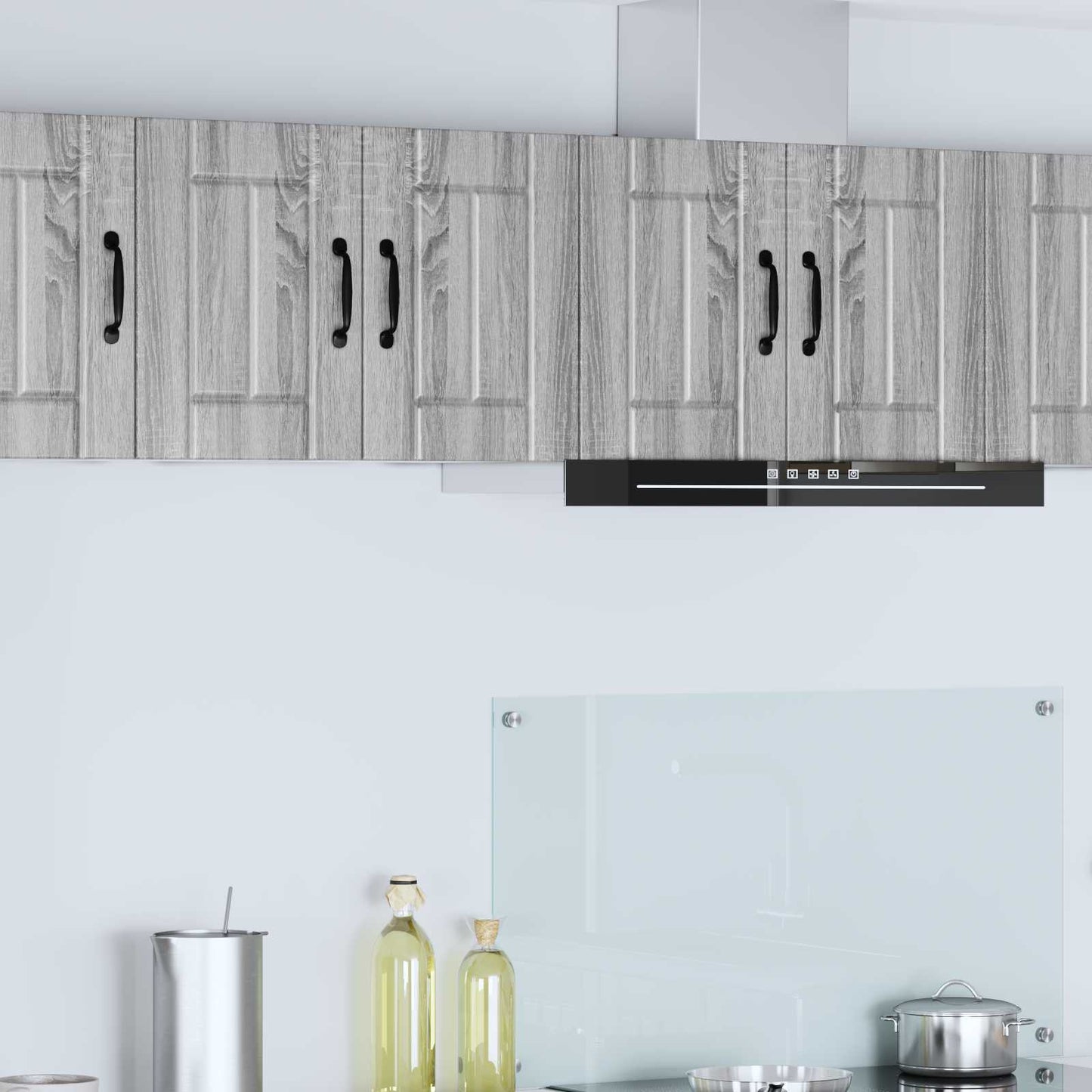 Wandschrank LUCCA 2 stk. Graues Sonoma Holzwerkstoff
