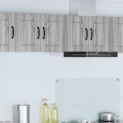 Wandschrank LUCCA 2 stk. Graues Sonoma Holzwerkstoff