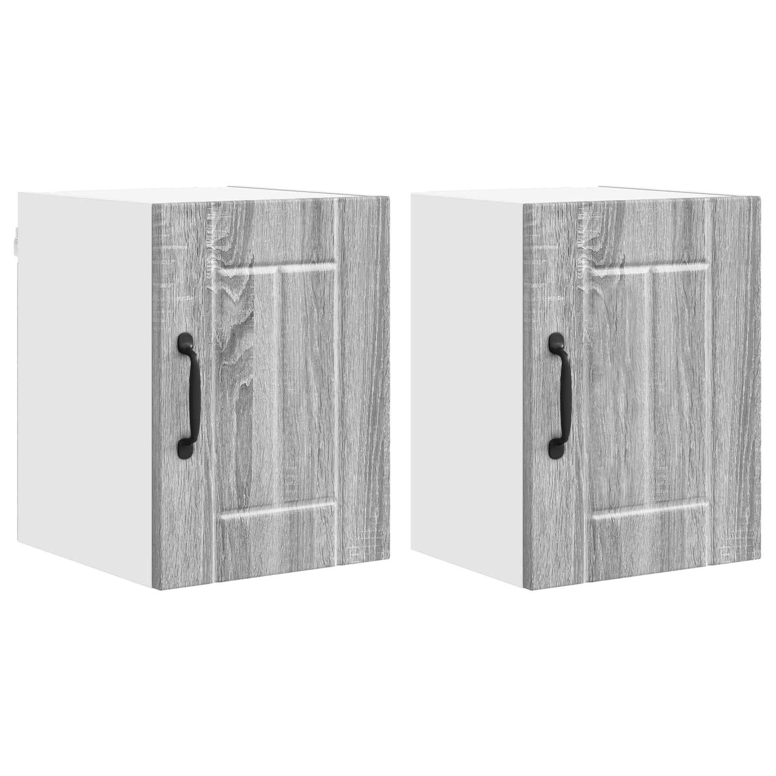 Wandschrank LUCCA 2 stk. Graues Sonoma Holzwerkstoff